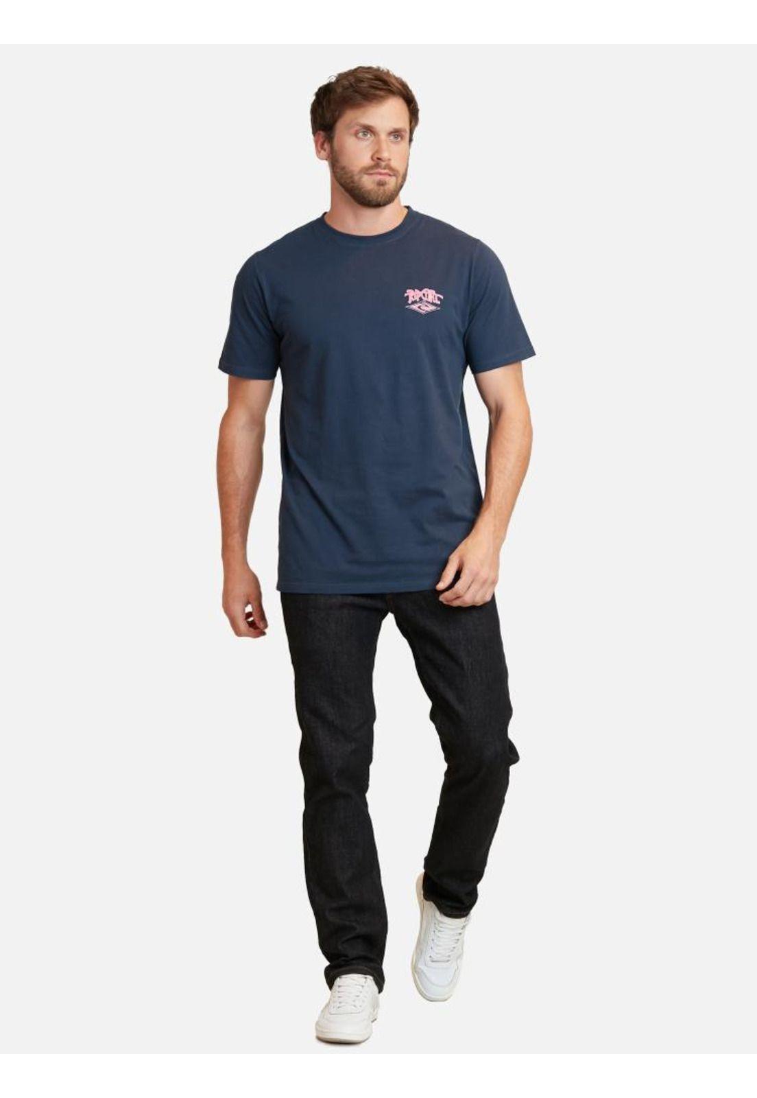 Polera Dead Shred Ss Tee Azul Marino Hombre Rip Curl-3
