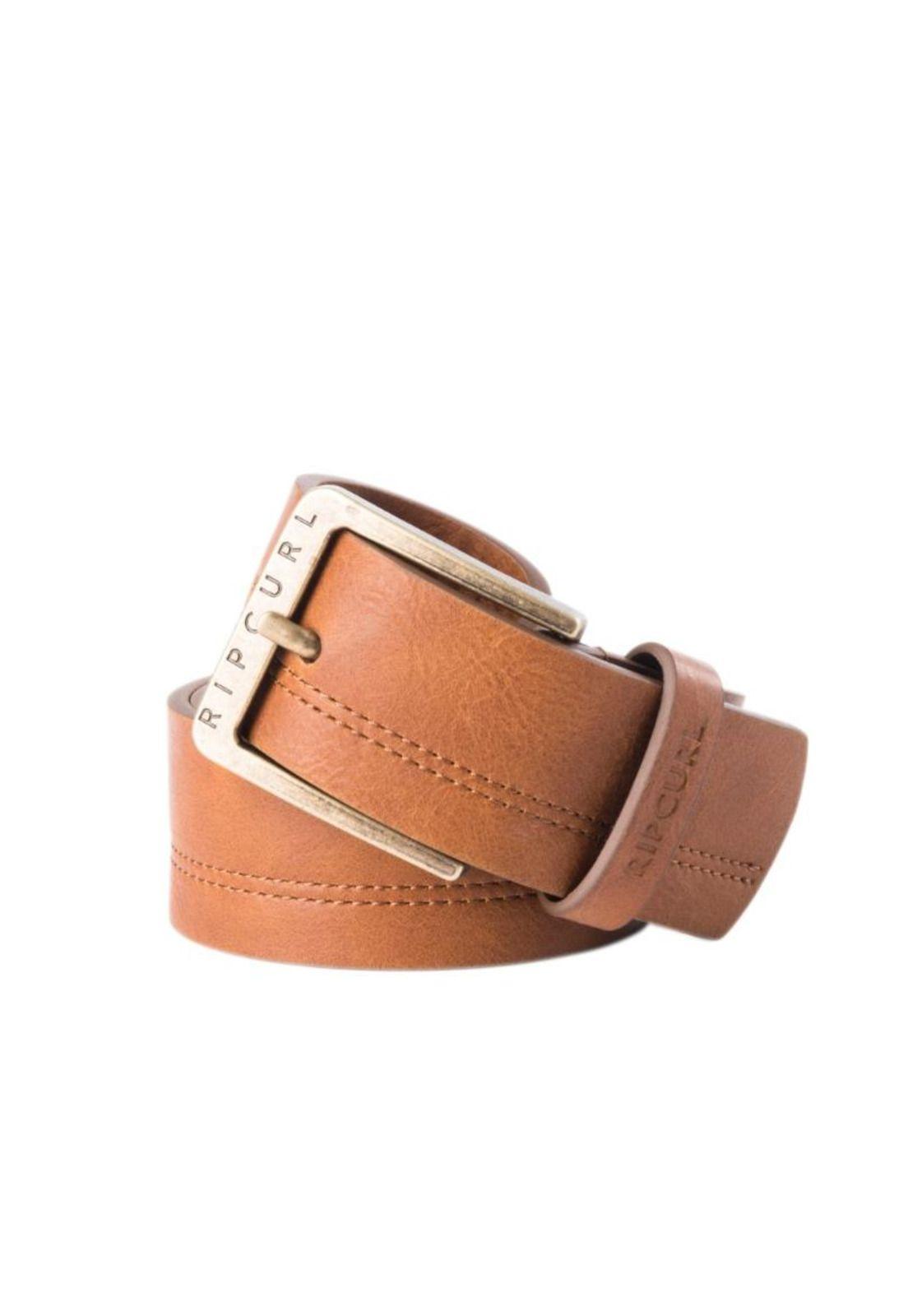Cinturon DOUBLE STITCH PU BELT Hombre Café Rip Curl-0