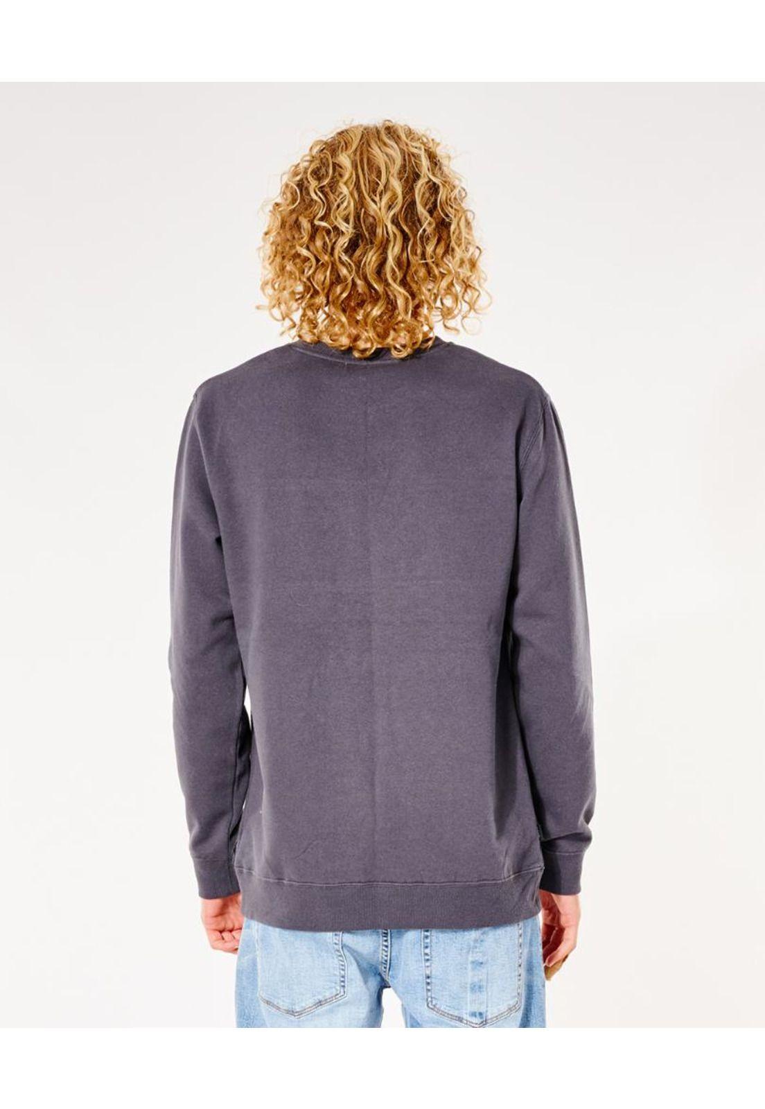 Poleron Hombre  SURF REVIVAL CREW Negro Rip Curl-1