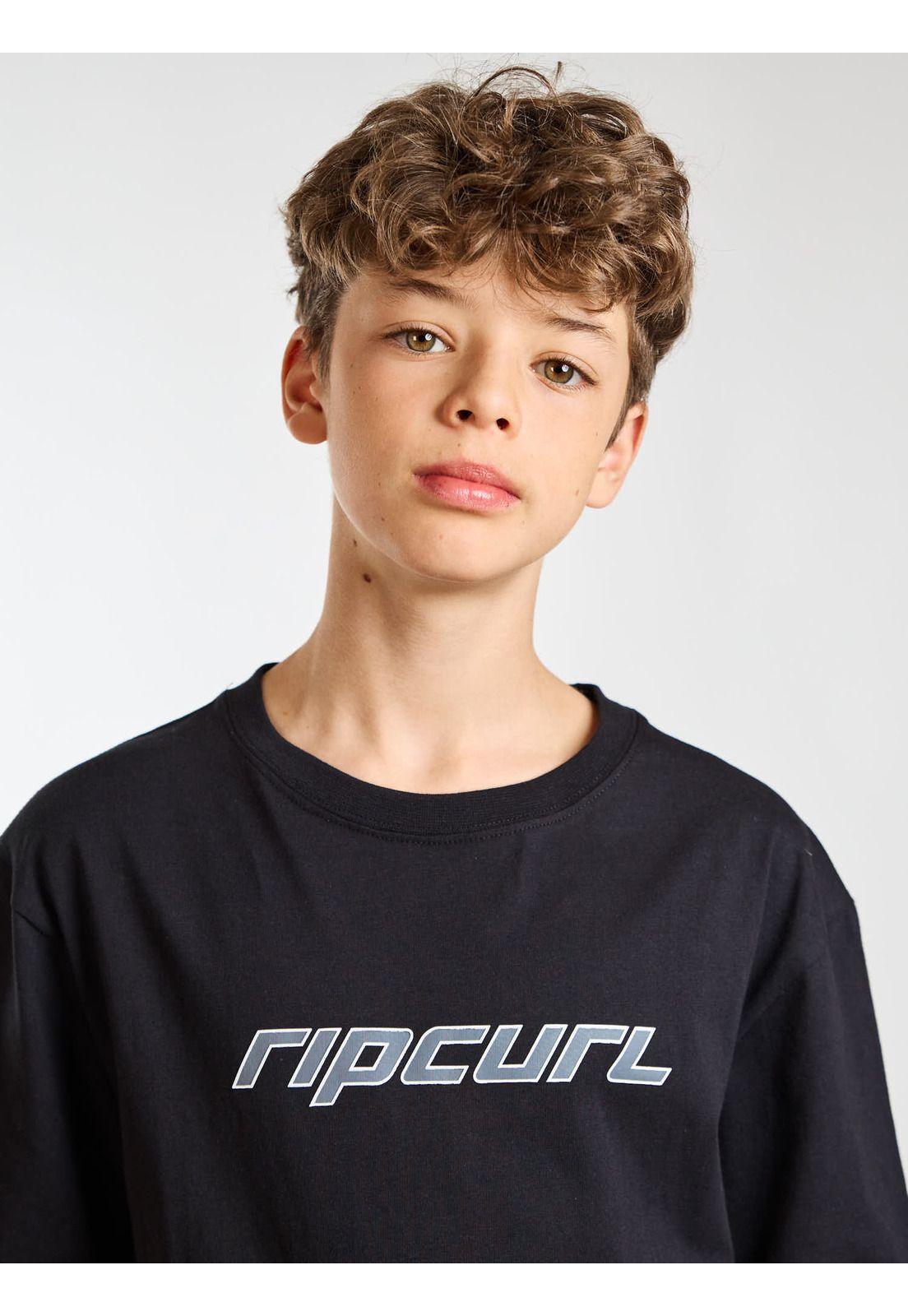 Polera MC Barrel Negro Infantil Rip Curl-4
