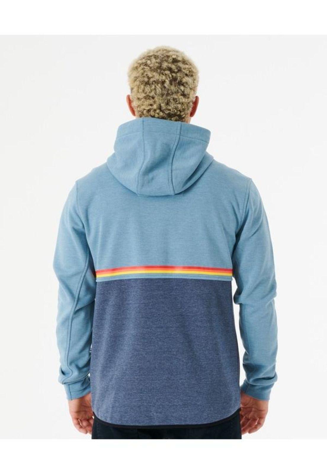 Poleron ANTI SERIES DEPARTED ZIP THR Hombre Azul Rip Curl-3