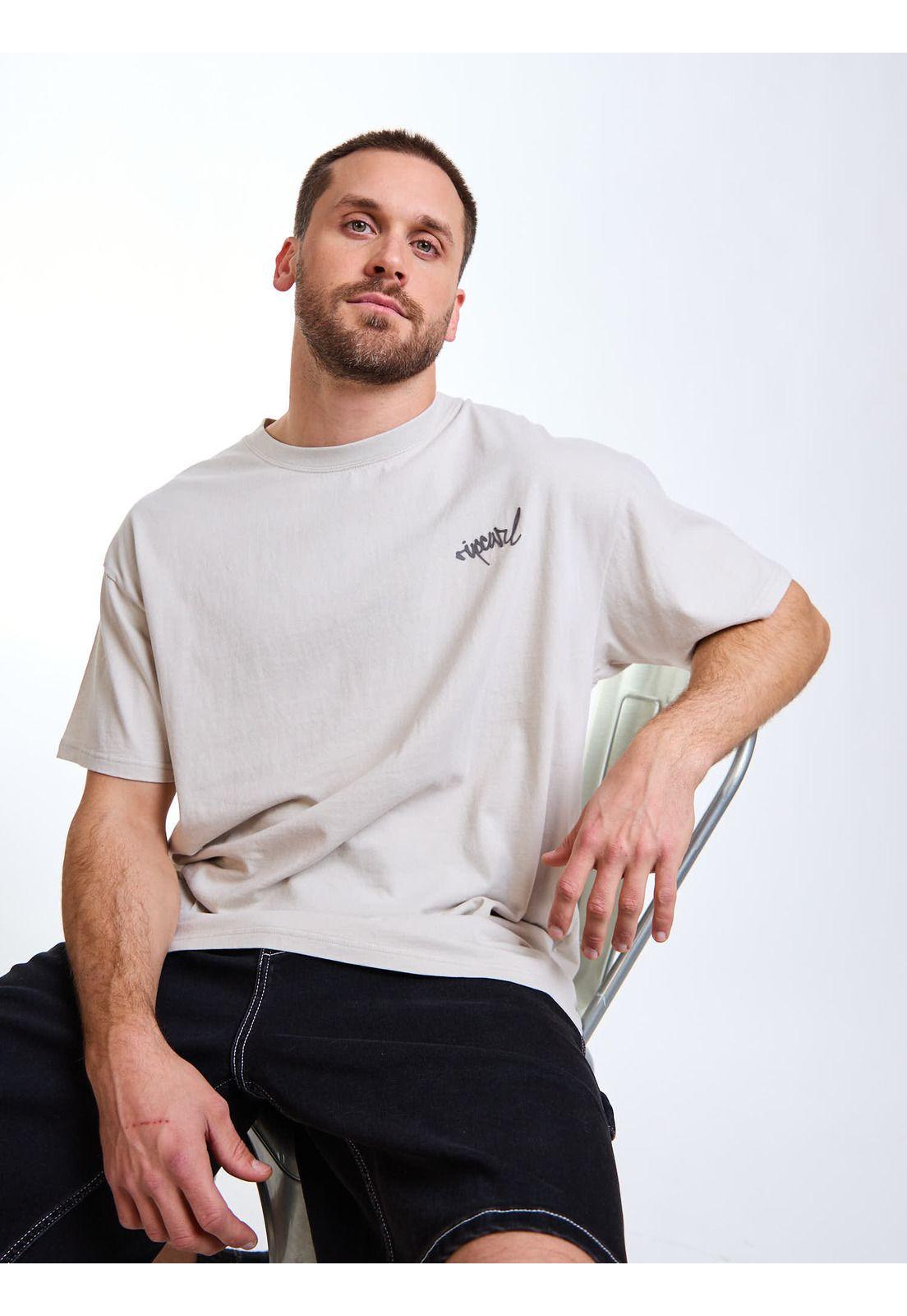 Polera MC Oversize Seaside Beige Hombre Rip Curl-0