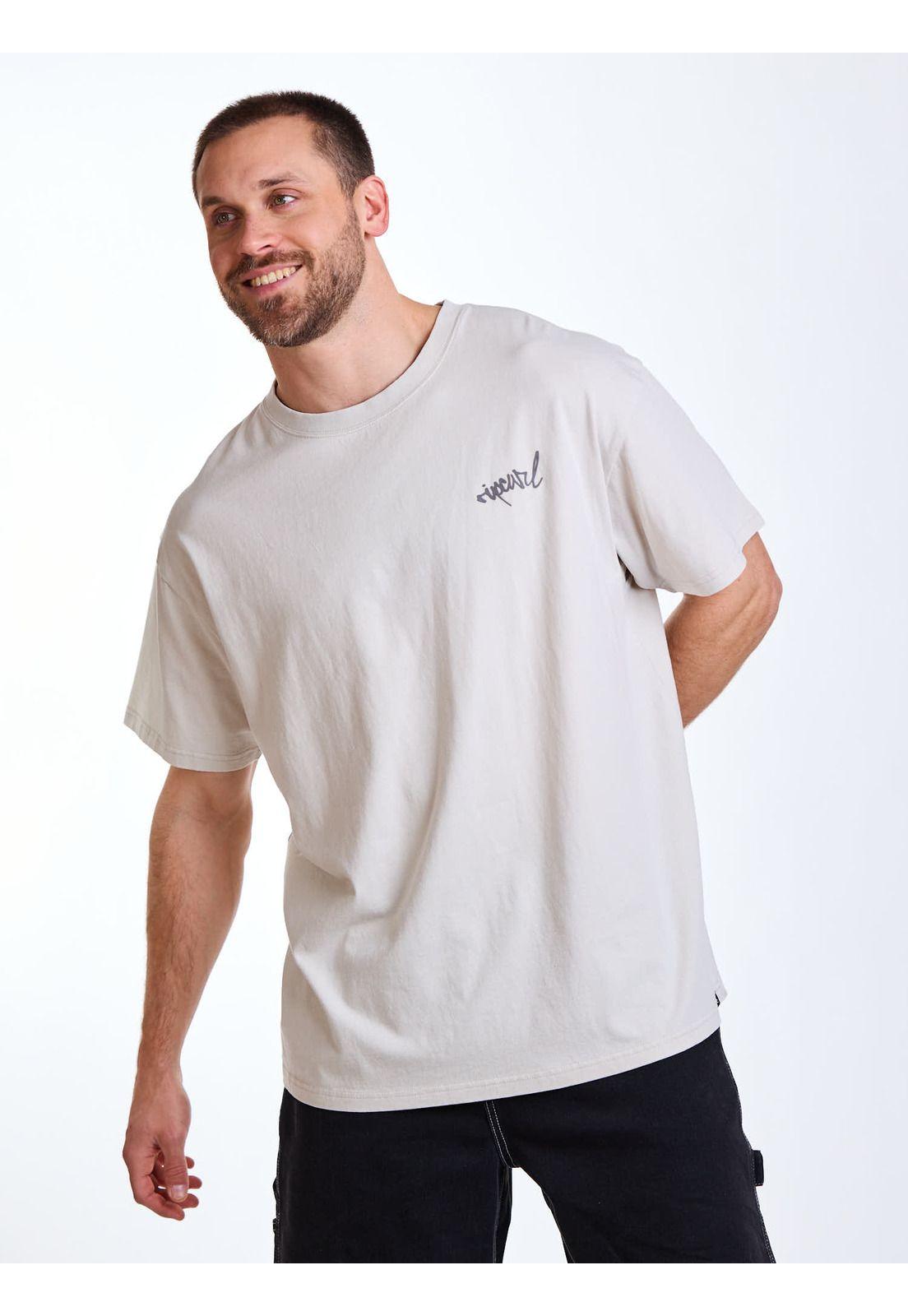 Polera MC Oversize Seaside Beige Hombre Rip Curl-6
