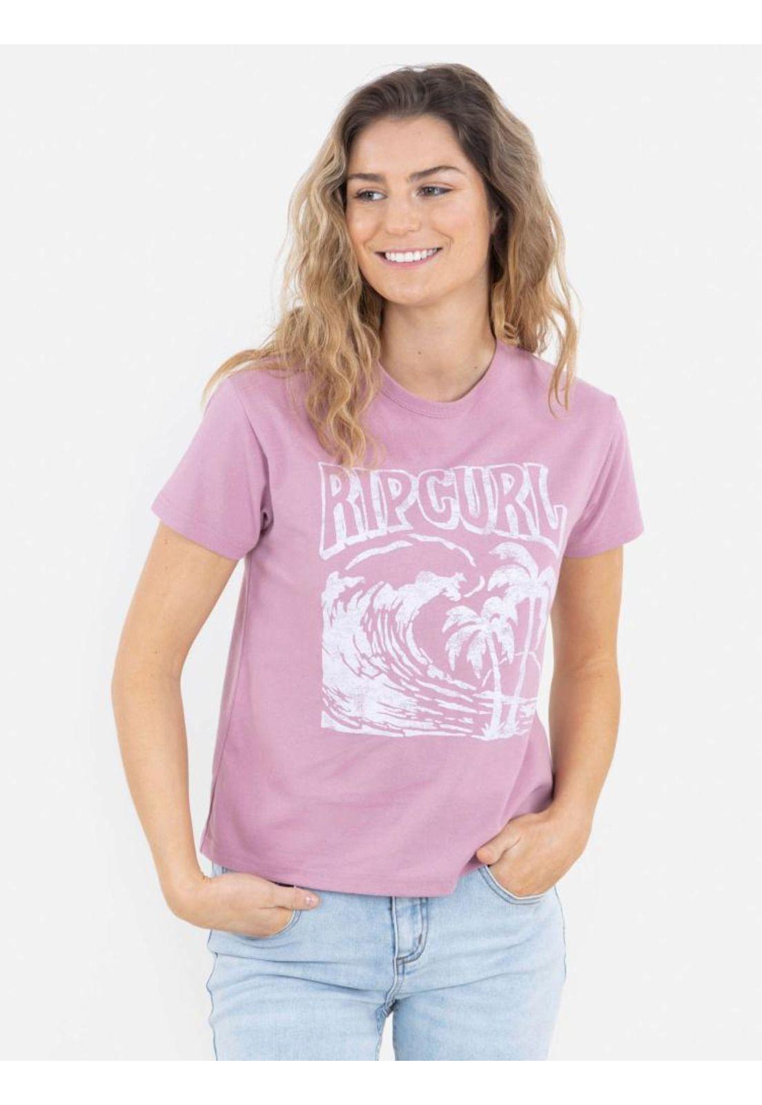 Polera CURL CURL Mujer Rosado Rip Curl-0