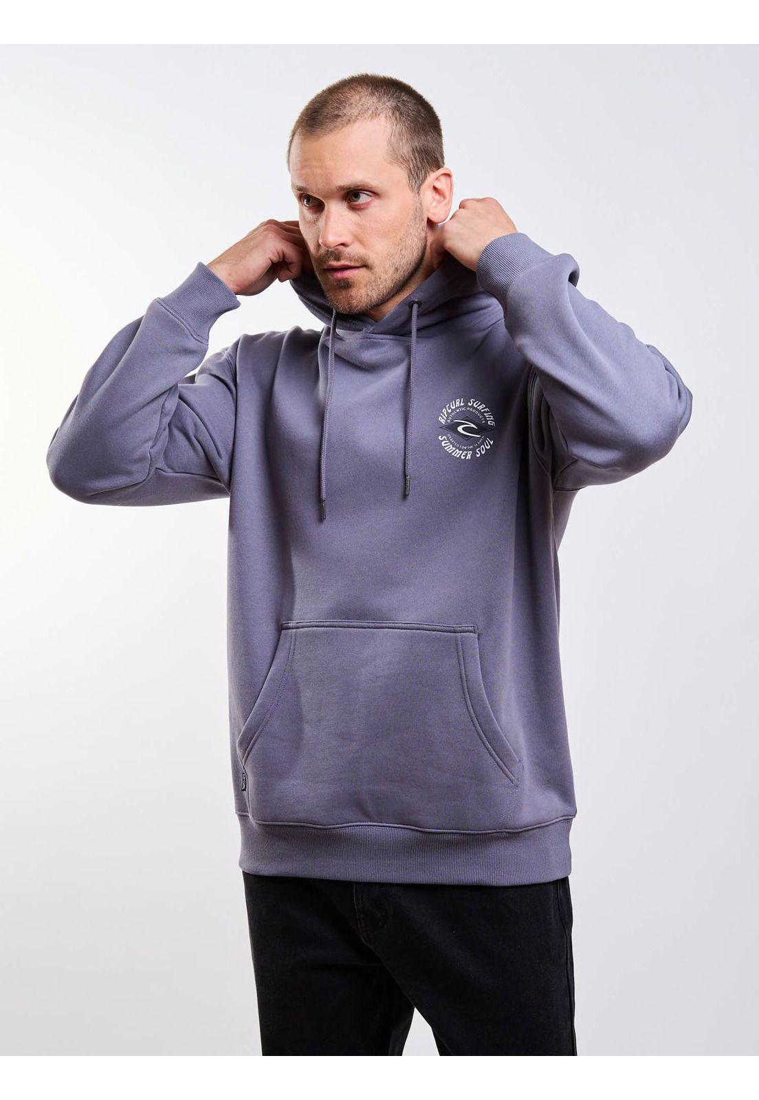 Poleron Canguro Andino Gris Hombre Rip Curl-5