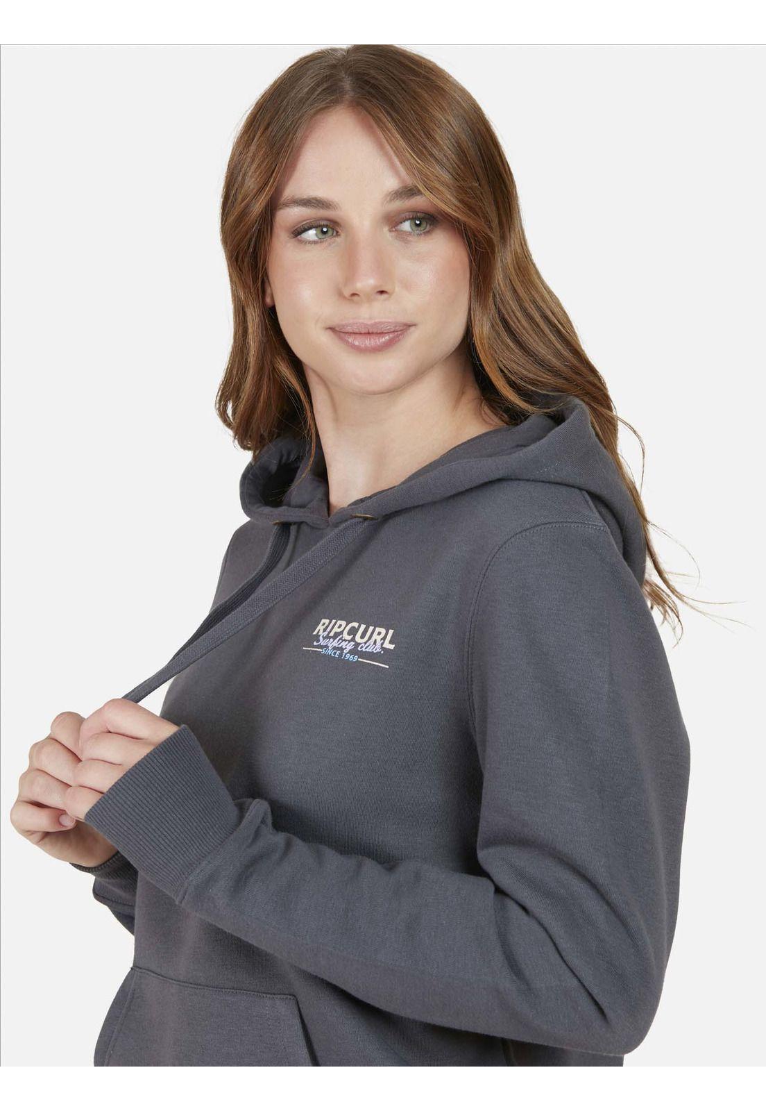 Poleron Mujer Rather be Surfing Gris Oscuro Rip Curl-2