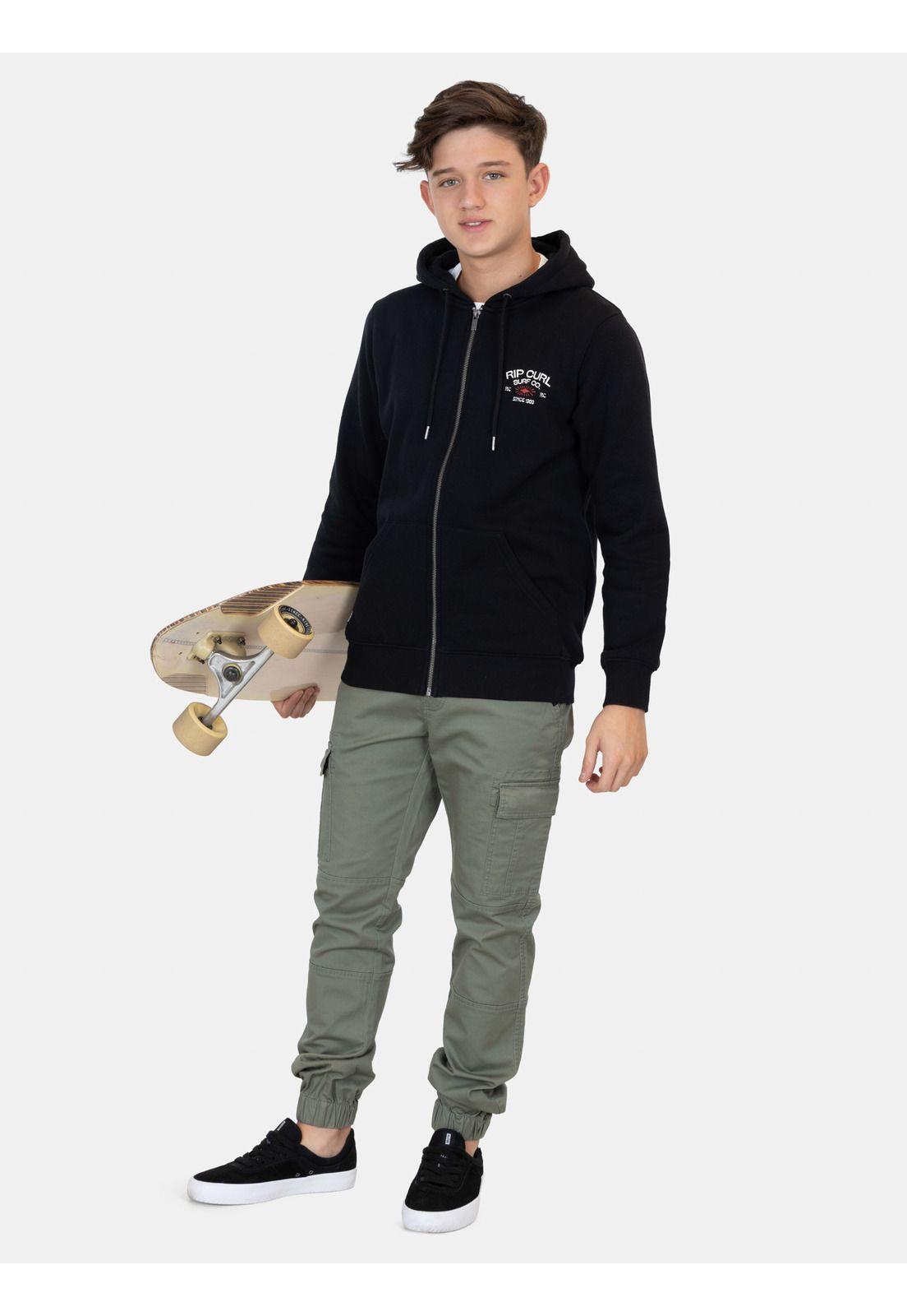 Poleron FZ Suntrail Negro Infantil Rip Curl-3