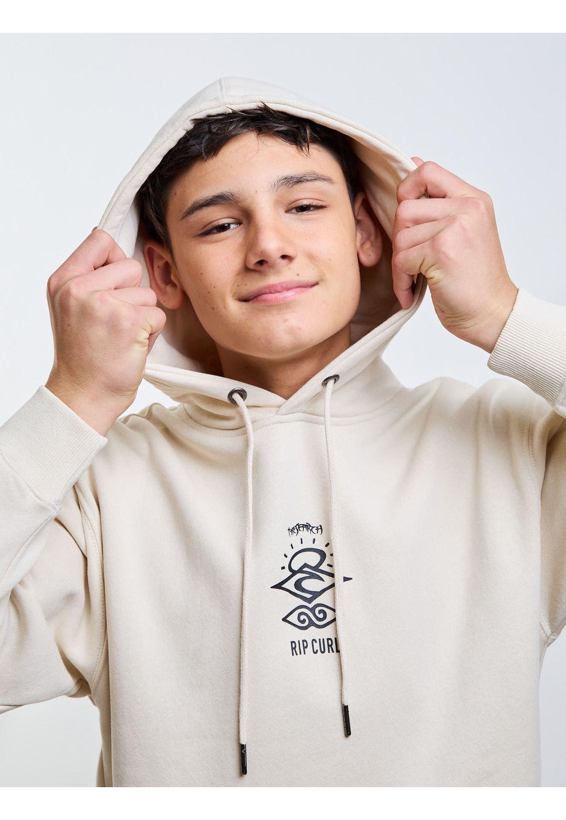 Poleron Canguro Ranger Beige Infantil Rip Curl-4