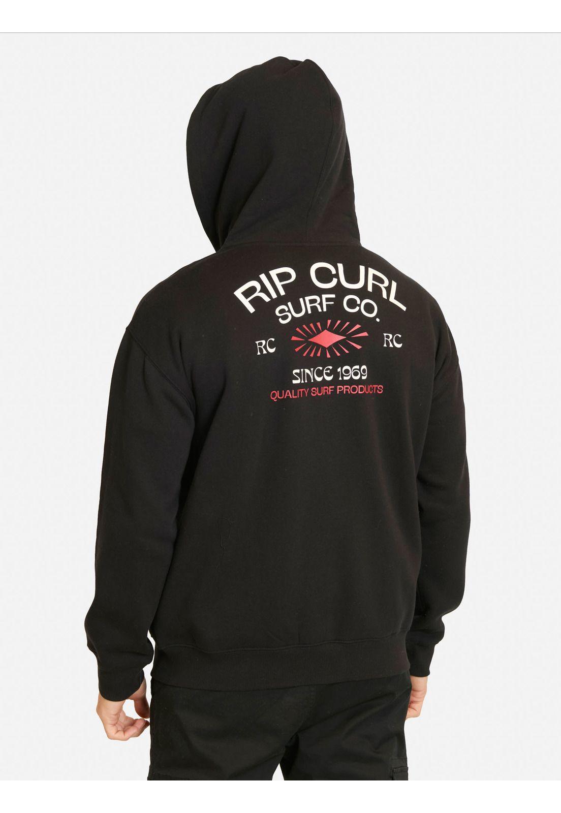 Poleron FZ Overwave Negro Hombre Rip Curl-1