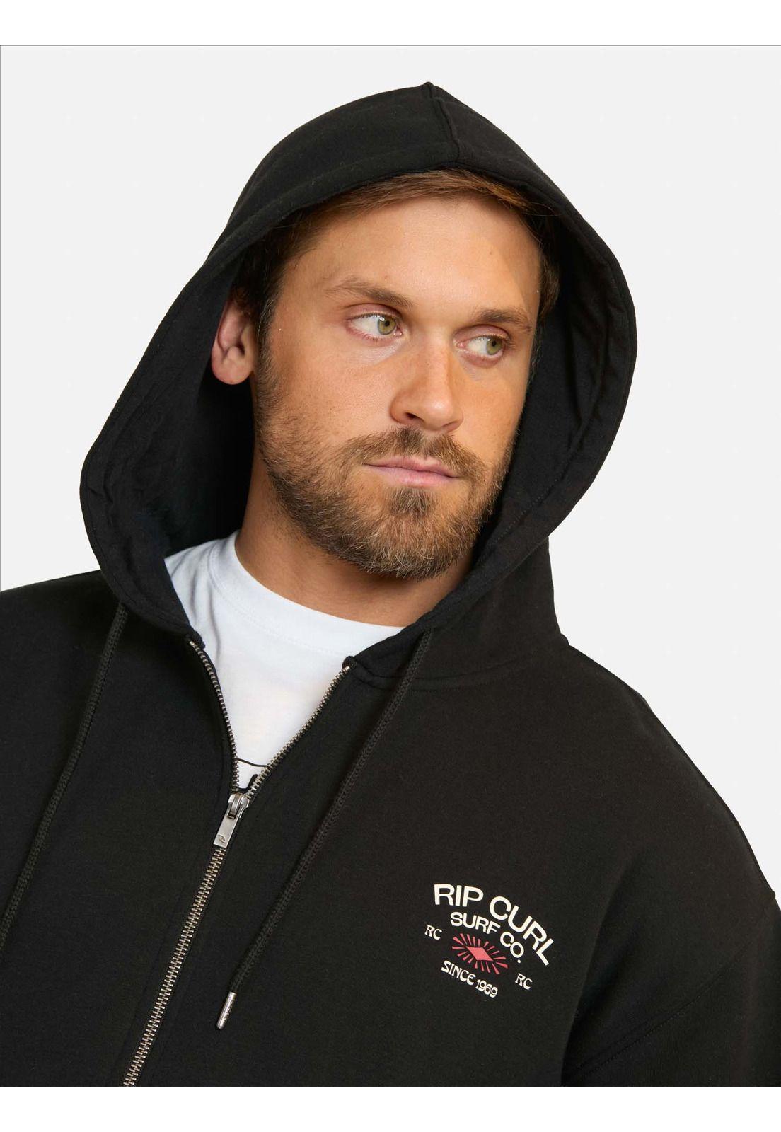 Poleron FZ Overwave Negro Hombre Rip Curl-2