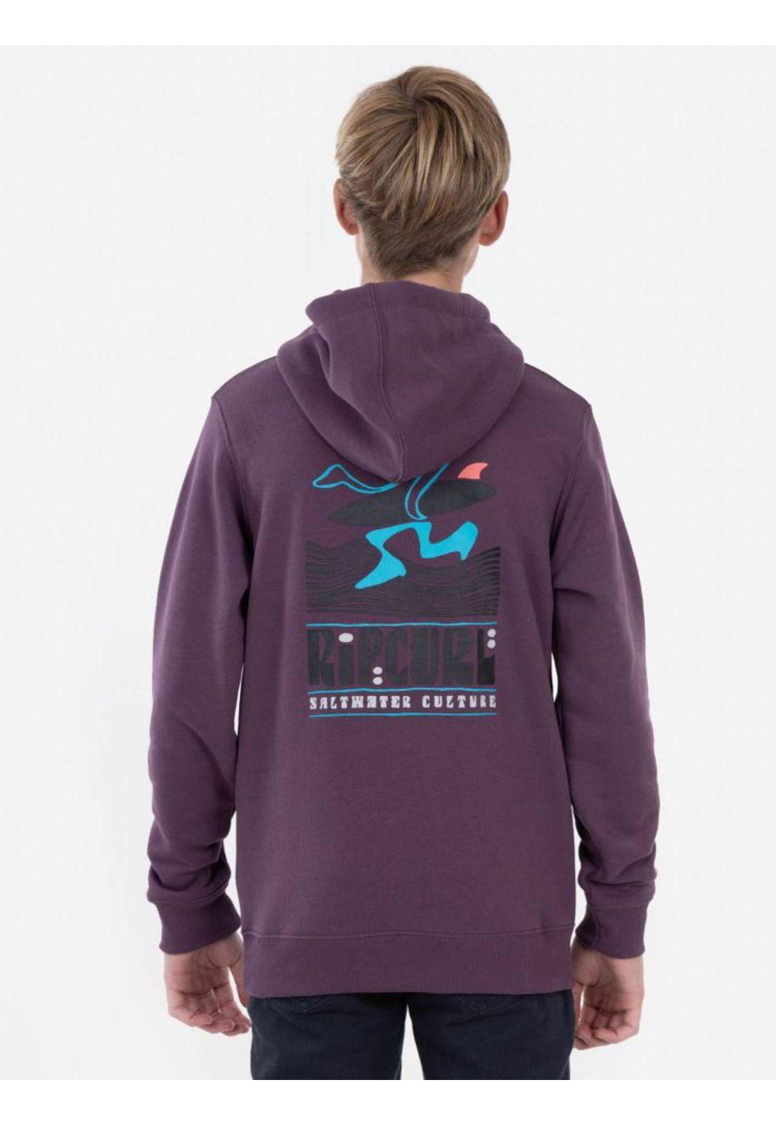 Poleron RC SURF SUN Juvenil Burdeo Rip Curl-1