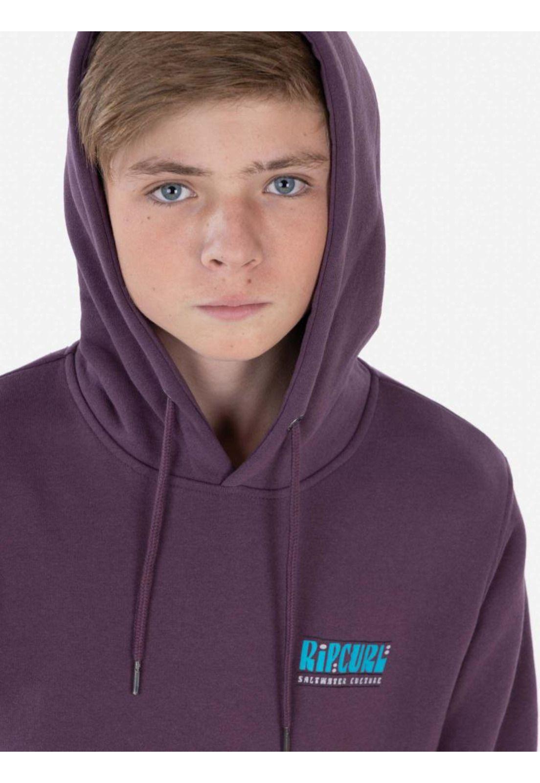 Poleron RC SURF SUN Juvenil Burdeo Rip Curl-4