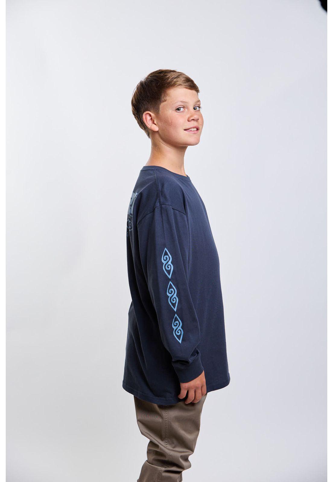 Polera ML Raw Azul Infantil Rip Curl-2