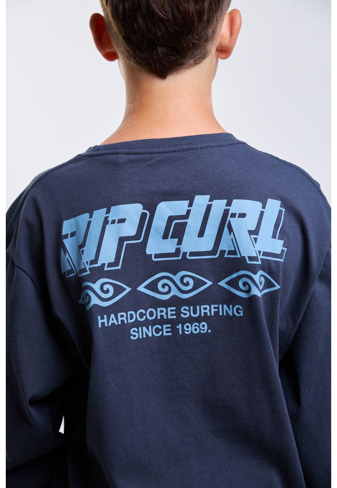 Polera ML Raw Azul Infantil Rip Curl-4