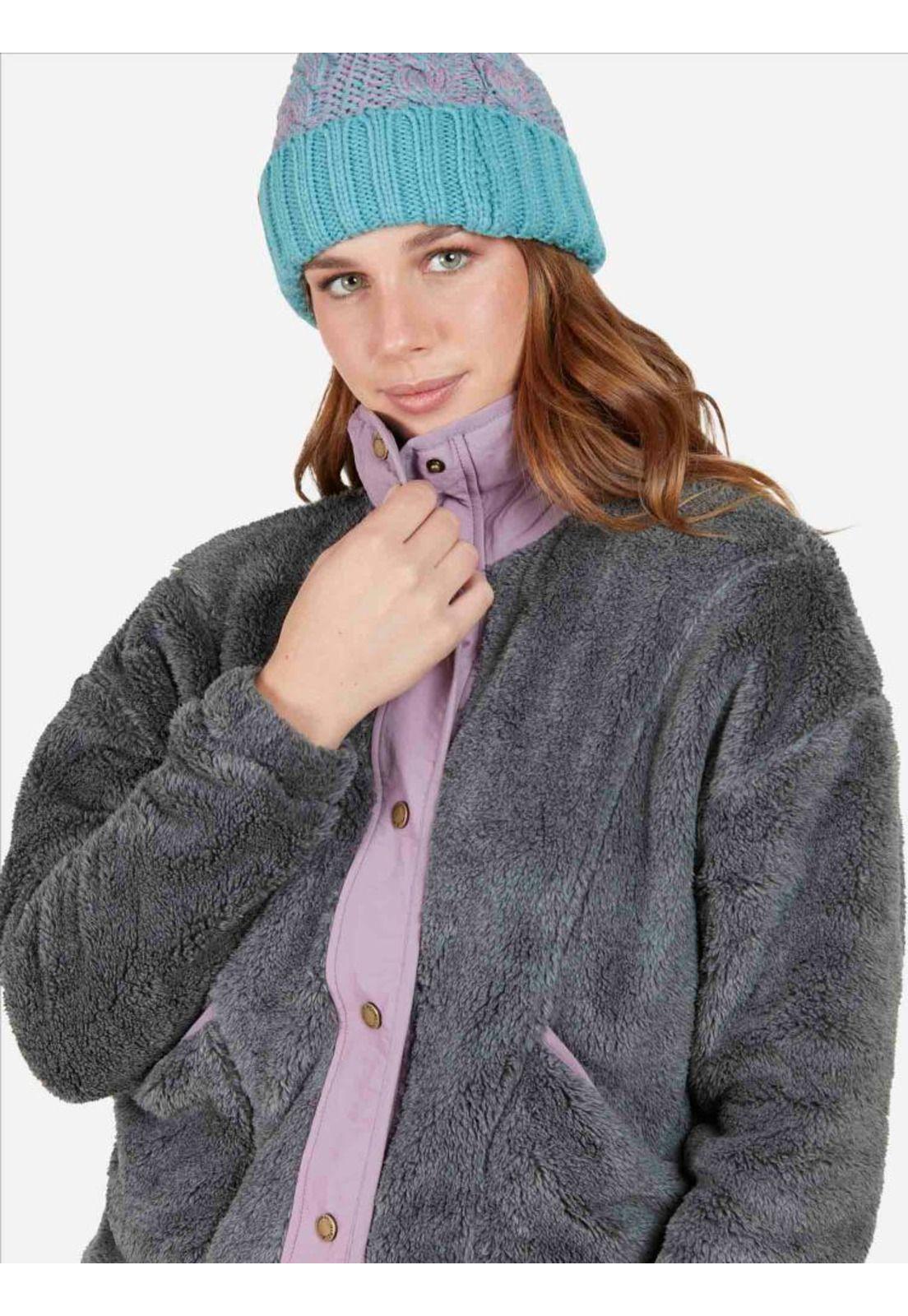 Poleron SMOKED PEARL Mujer Gris Oscuro Mezcla Rip Curl-4