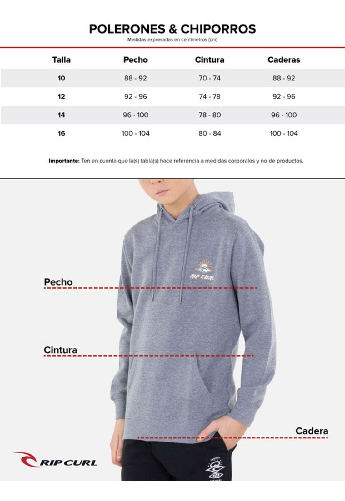Poleron PREMIUM QUALITY HOODIE Juvenil Hombre Rojo Rip Curl-3