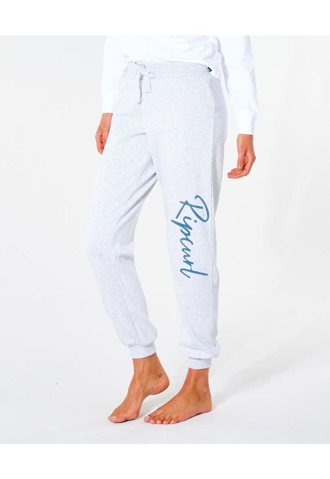 Pantalon STANDARD SCRIPT TRACKPANT Mujer Gris Claro Rip Curl-1
