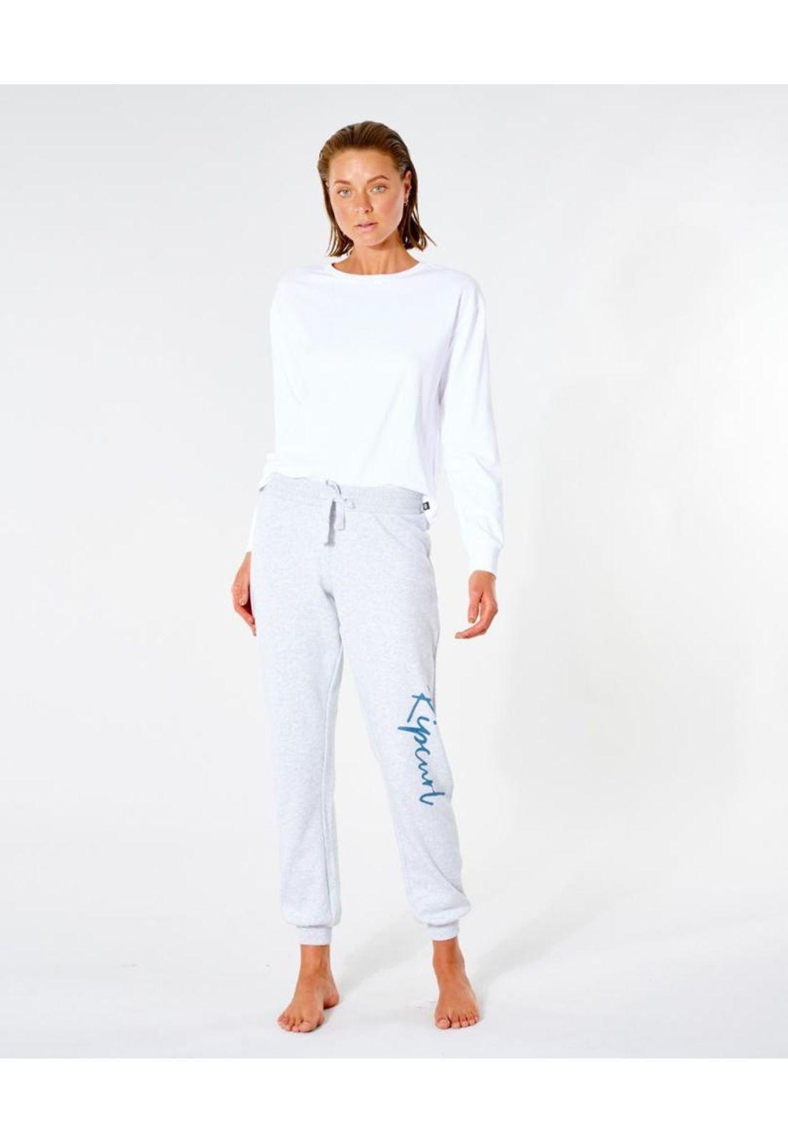 Pantalon STANDARD SCRIPT TRACKPANT Mujer Gris Claro Rip Curl-2