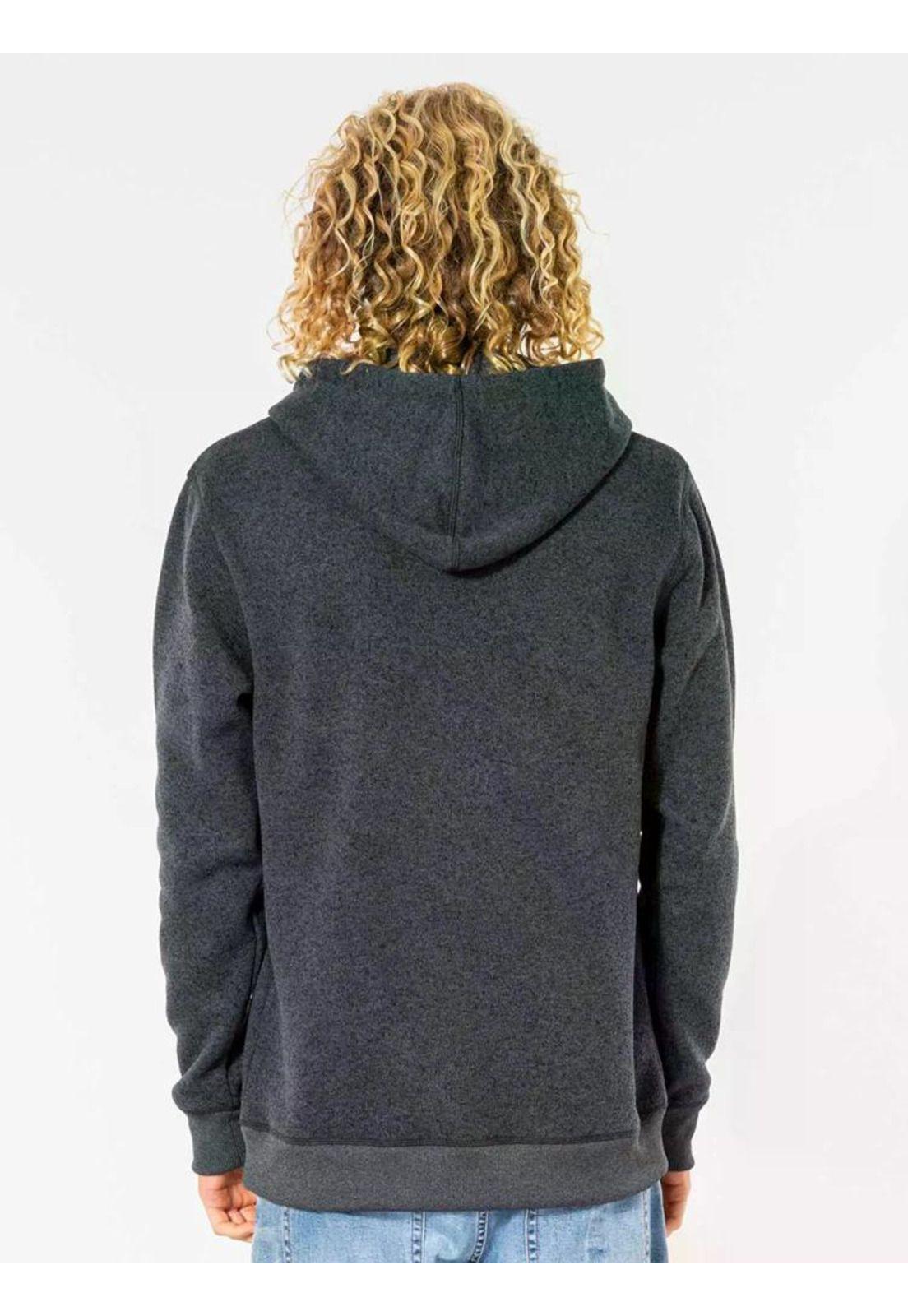 Poleron CRESCENT HOOD Hombre Negro Rip Curl-1
