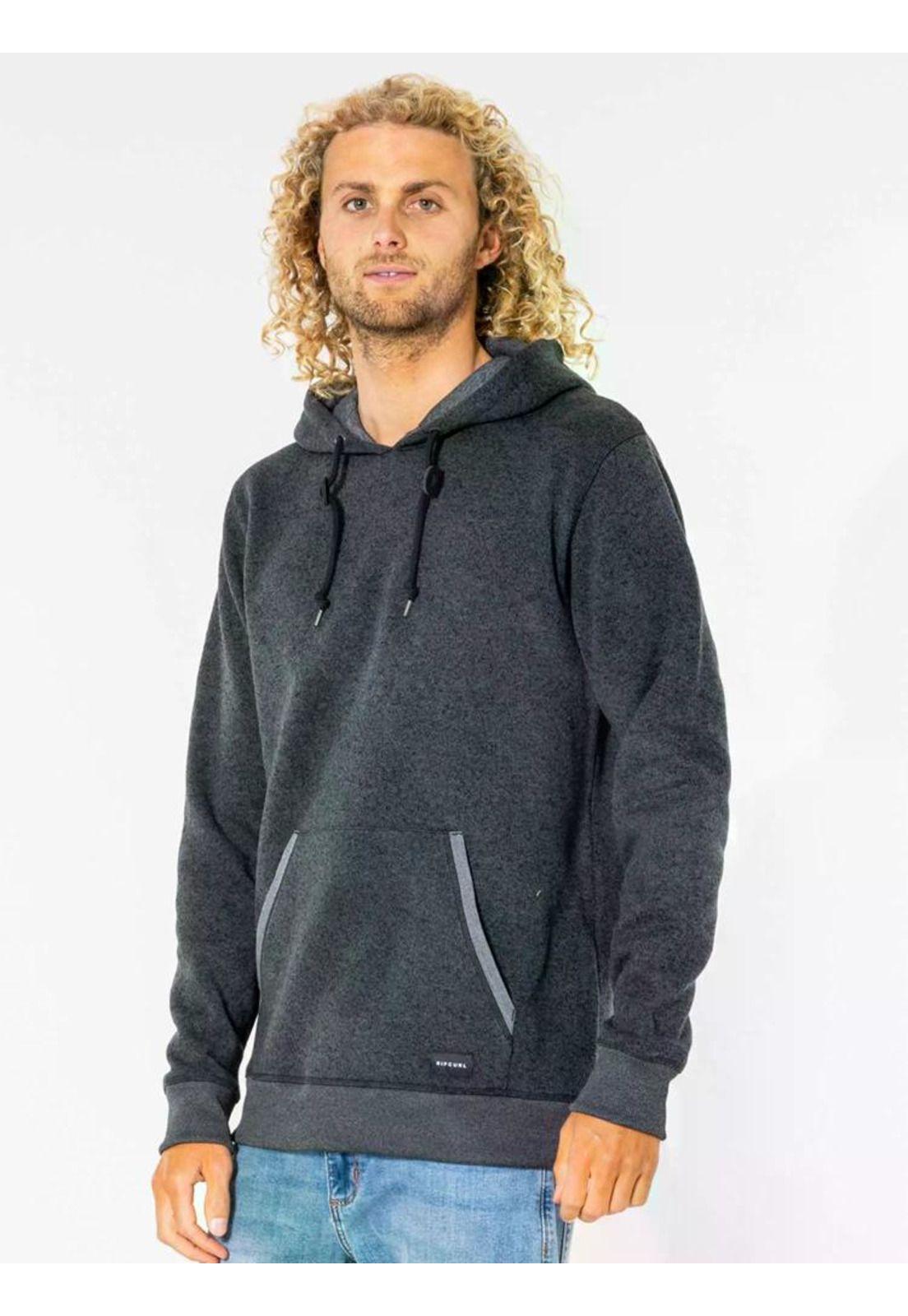 Poleron CRESCENT HOOD Hombre Negro Rip Curl-3