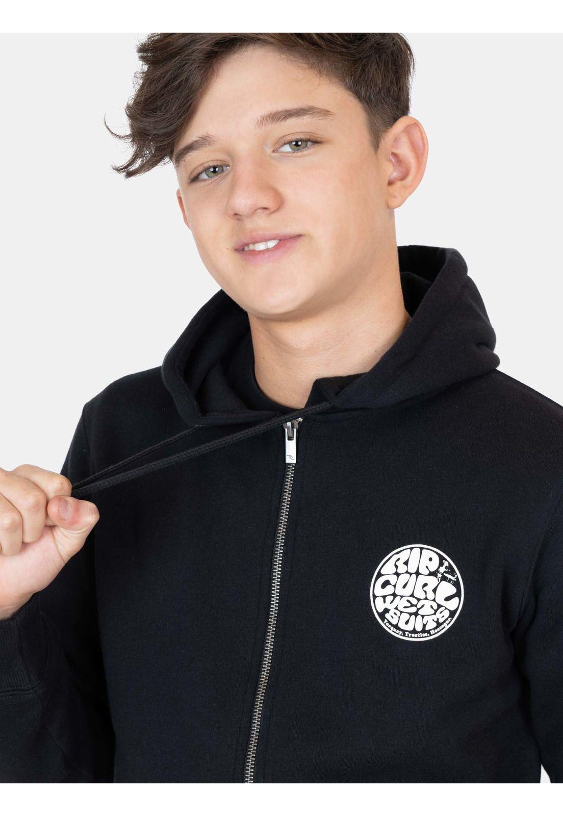 Poleron FZ Moonset Negro Infantil Rip Curl-2