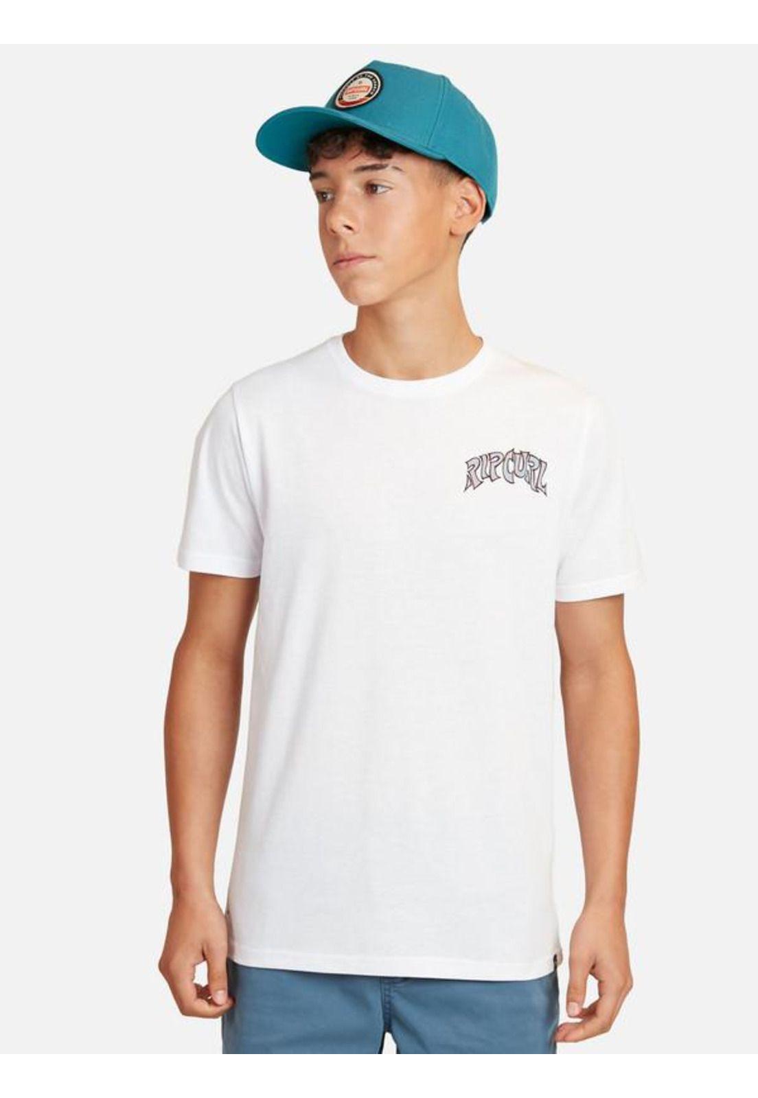 Polera M/C Basica Blanco Juvenil Hombre Ripcurl-0
