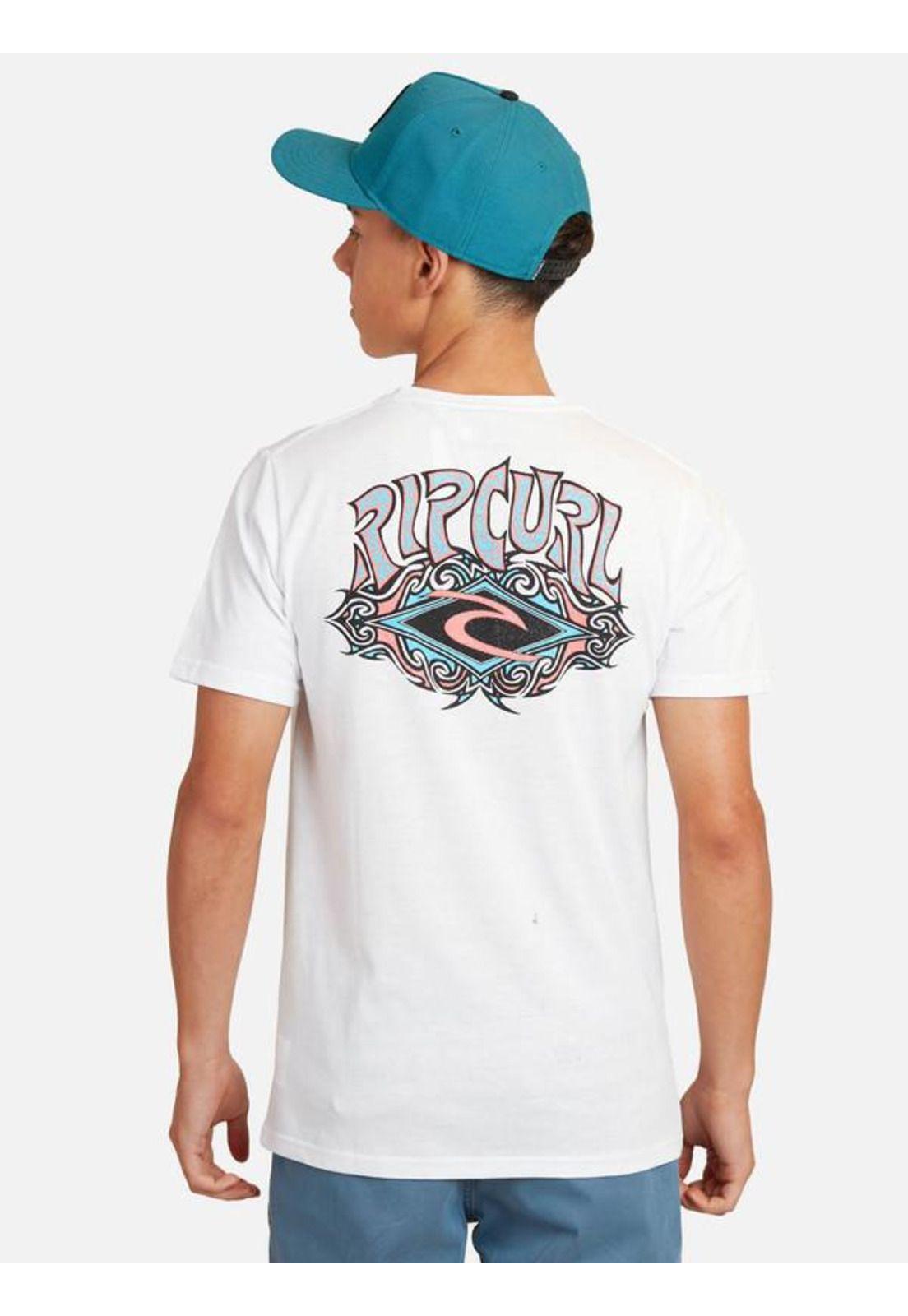 Polera M/C Basica Blanco Juvenil Hombre Ripcurl-1