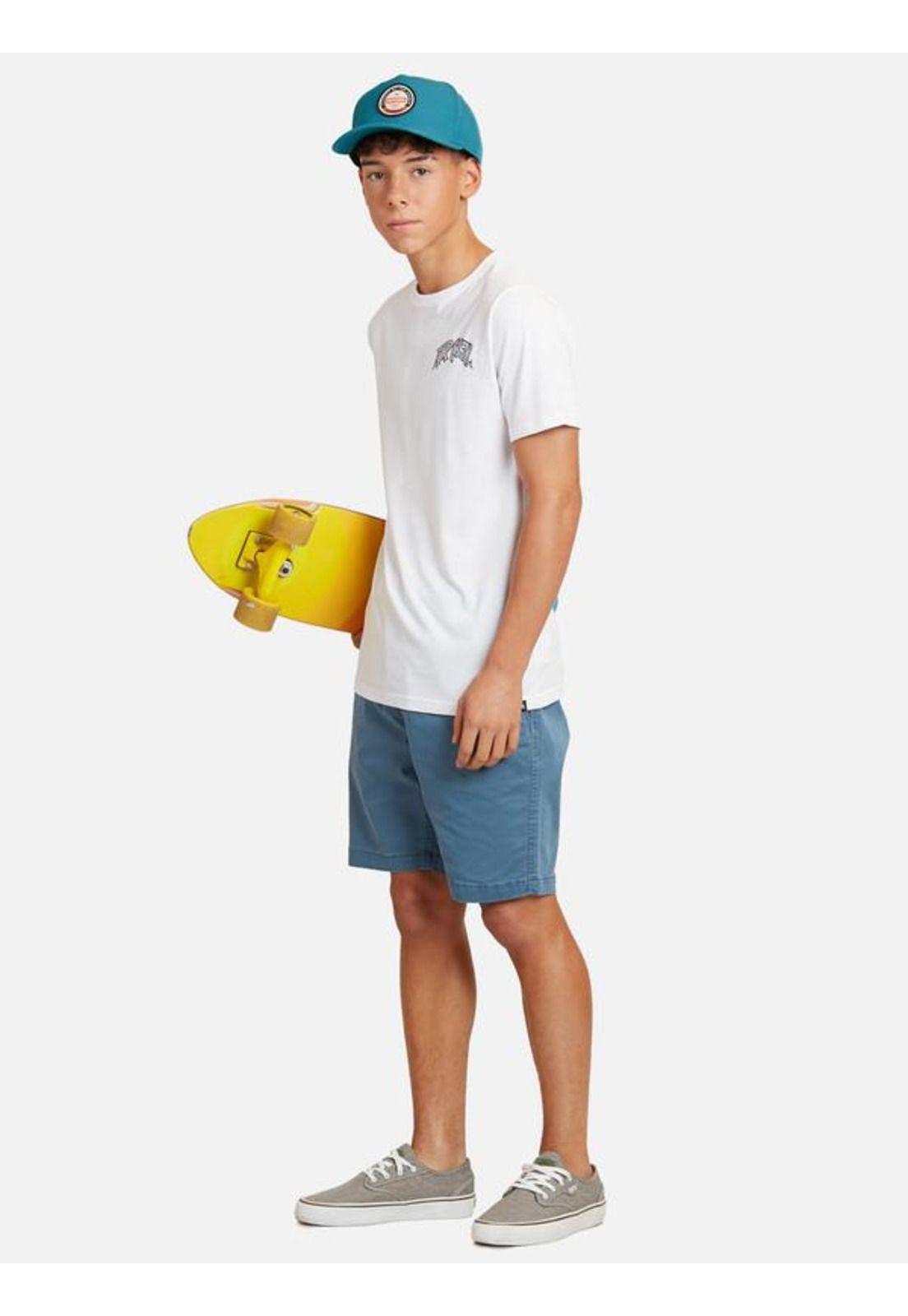 Polera M/C Basica Blanco Juvenil Hombre Ripcurl-3