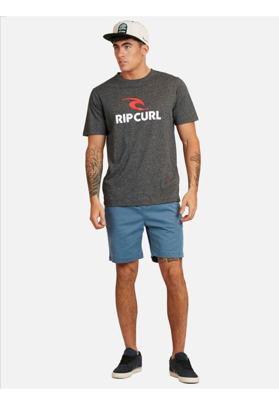 Polera M/C Intermedia Negro Hombre Ripcurl-3