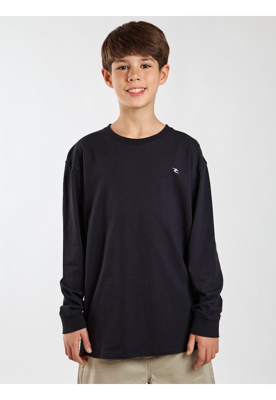 Polera ML Roam Negro Infantil Rip Curl-1