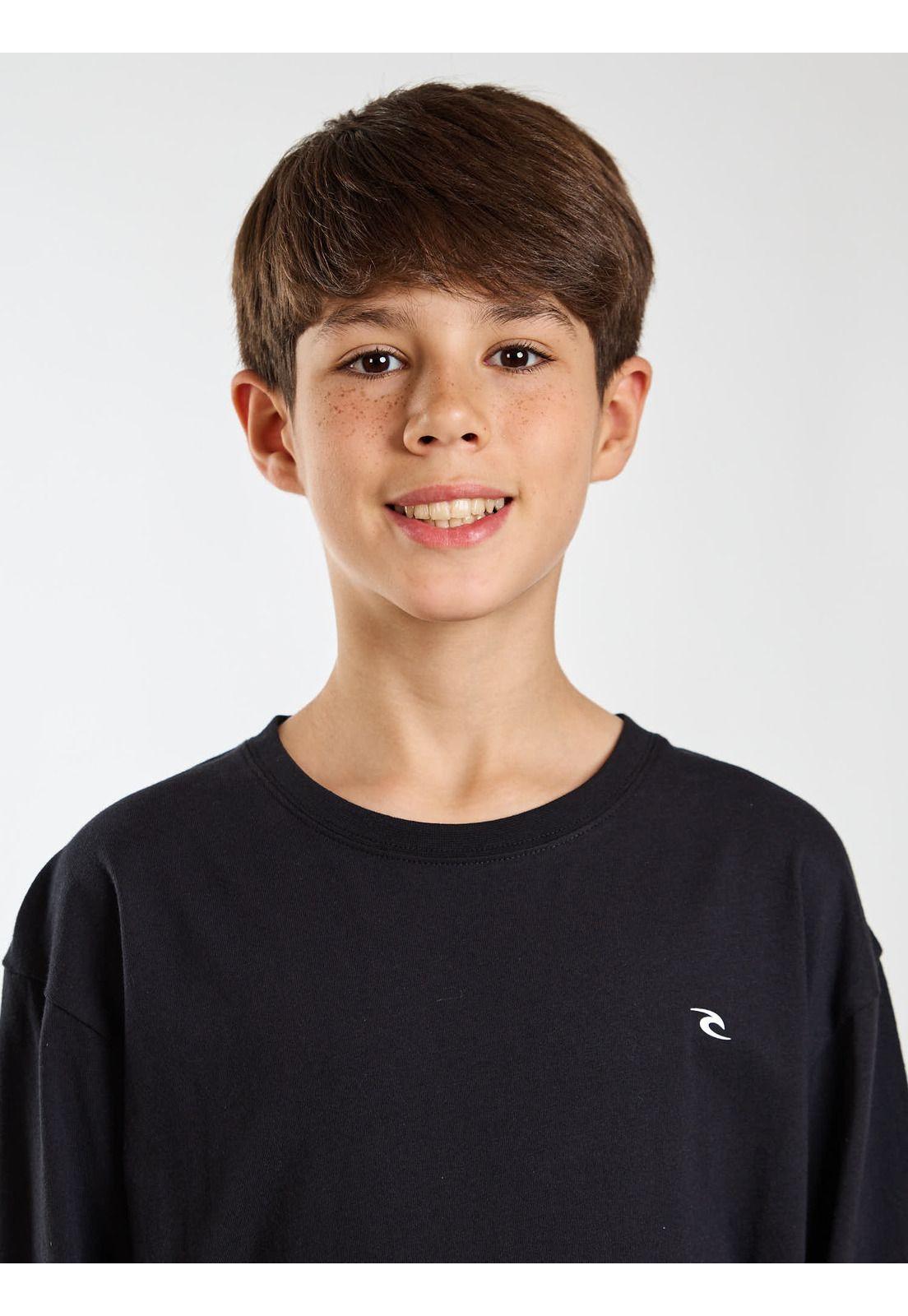 Polera ML Roam Negro Infantil Rip Curl-4
