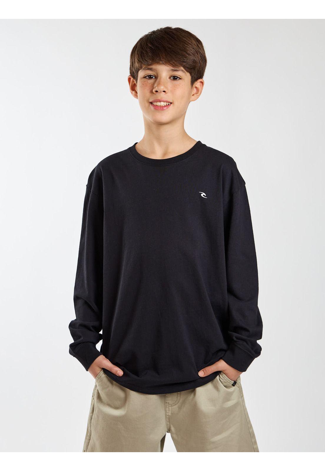 Polera ML Roam Negro Infantil Rip Curl-6