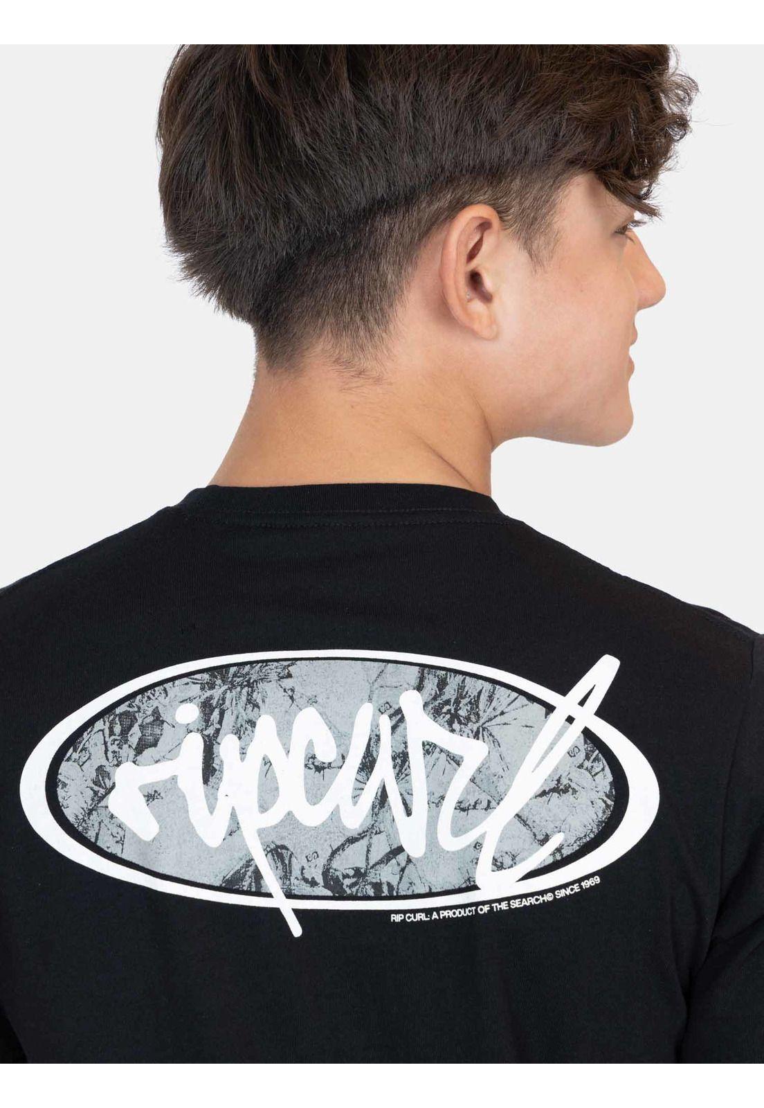 Polera MC Earthline Negro Infantil Rip Curl-2