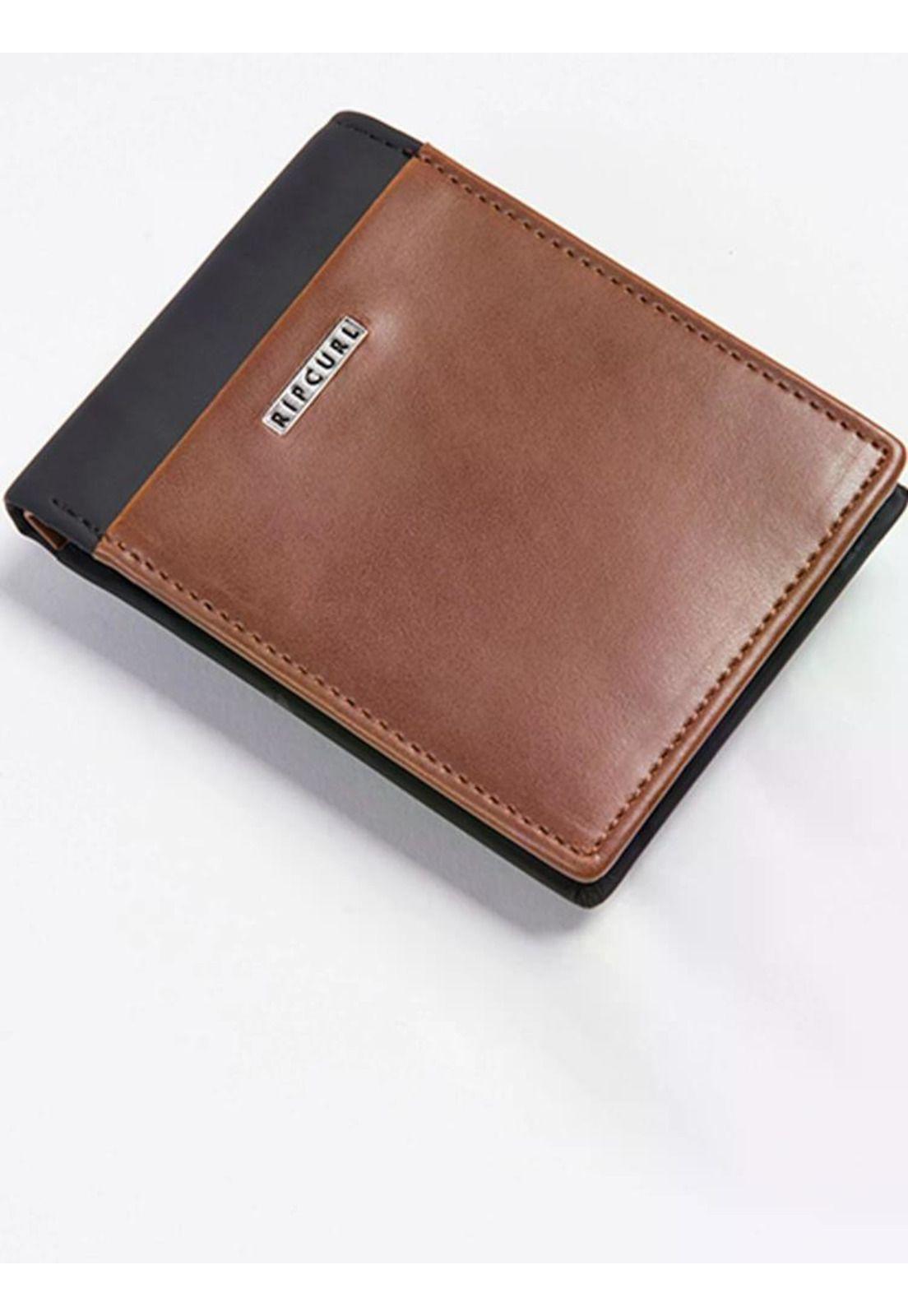 Billetera STACKA RFID PU ALL DAY Hombre Café Rip Curl-2