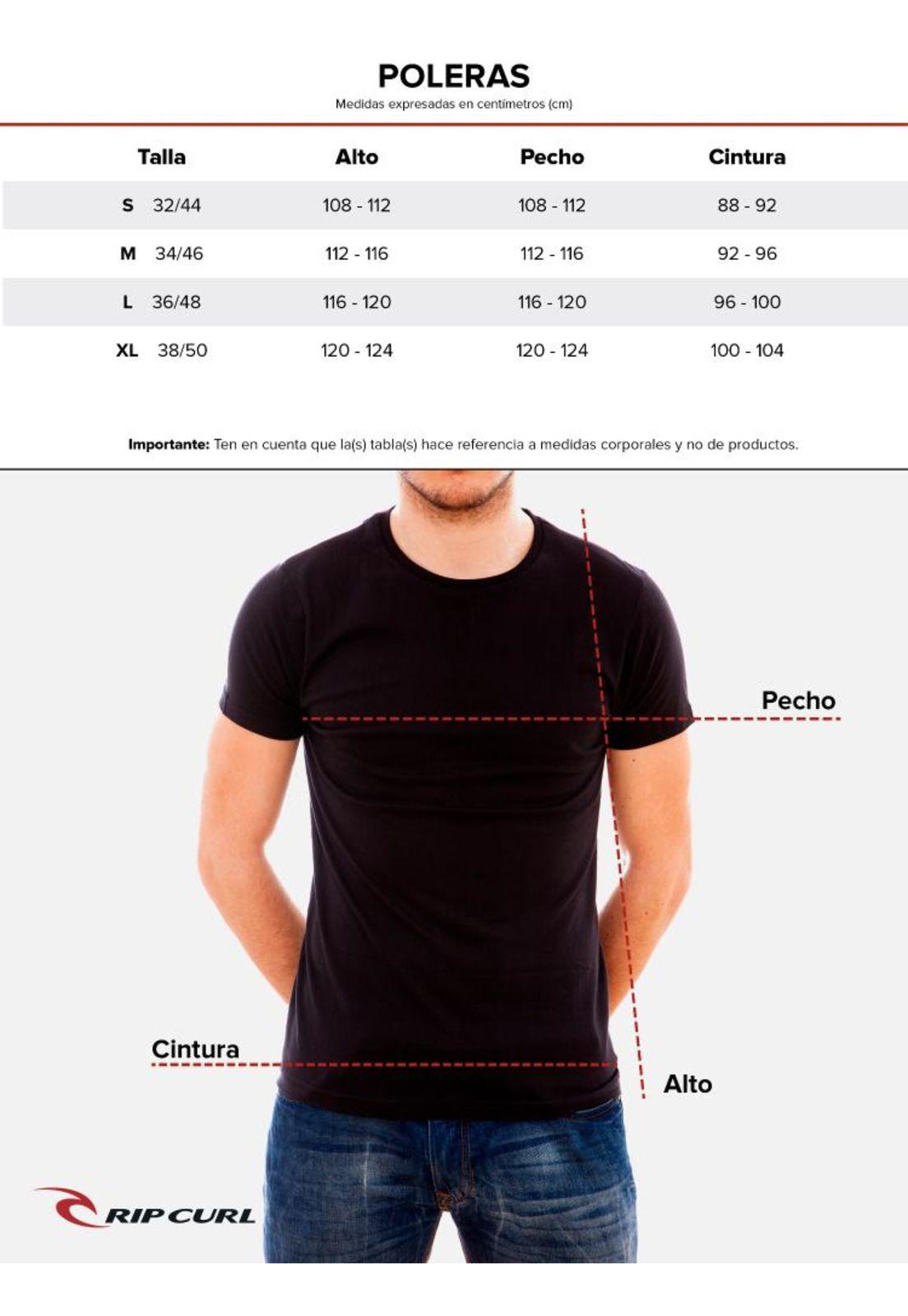 Polera PSYCHE CIRCLES SS TEE Hombre Verde Rip Curl-3