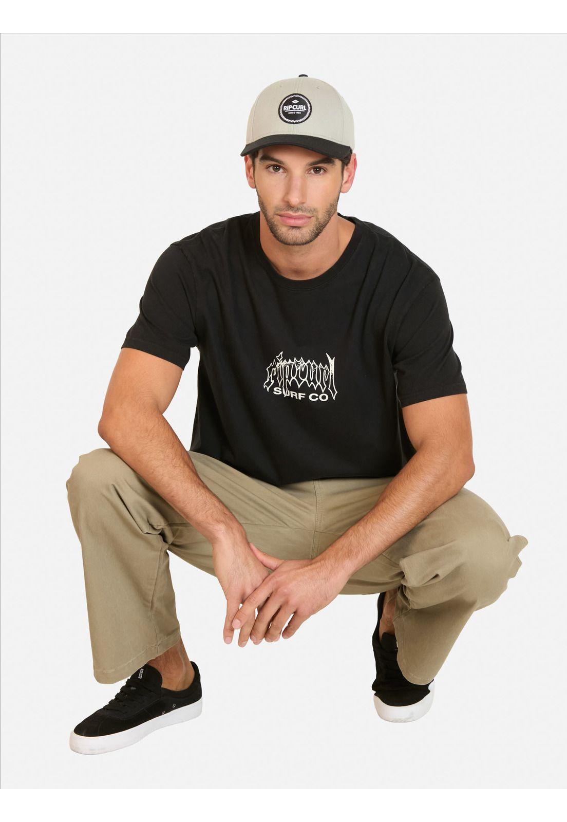Polera MC Archive Dragon Negro Hombre Rip Curl-3