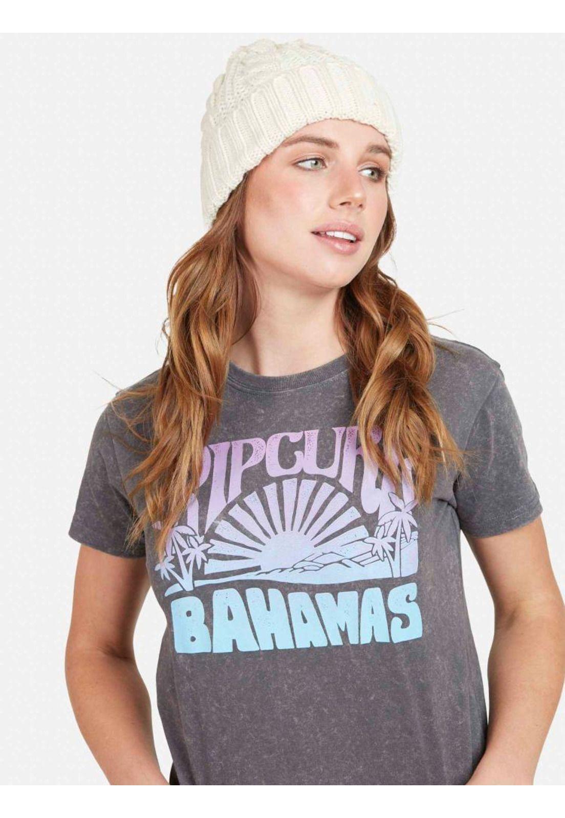 Polera BAHAMAS MC Mujer Gris Oscuro Rip Curl-4