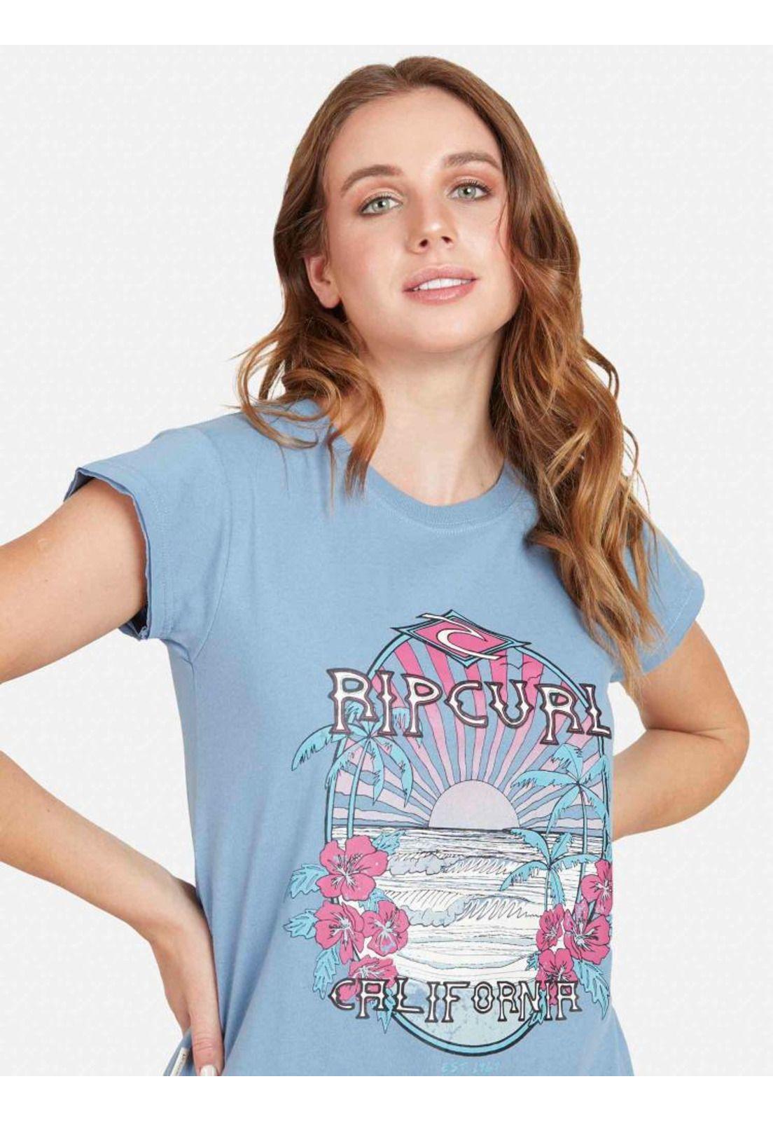 Polera CALIFORNIA MC Mujer Denim Rip Curl-4