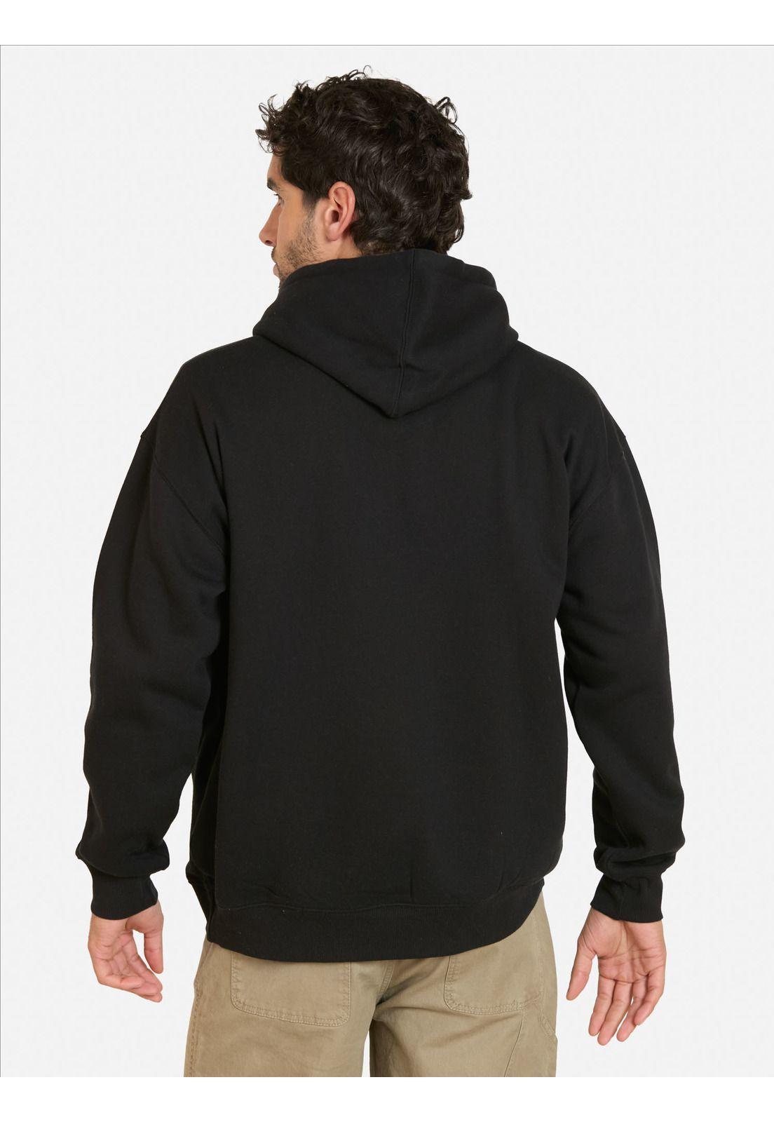 Poleron Canguro Breaker Negro Hombre Rip Curl-1