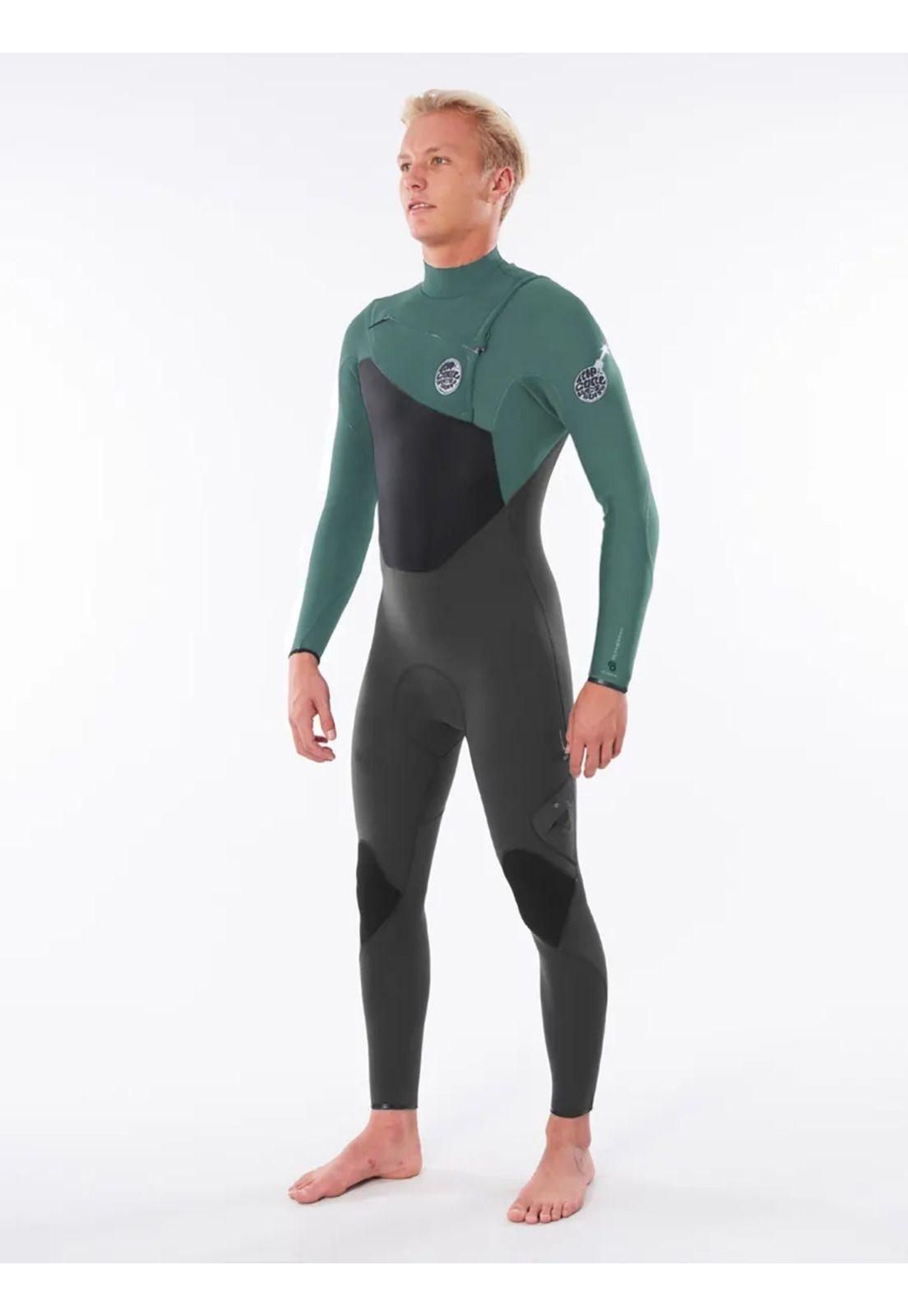 Traje de Agua FLASHBOMB 4/3 C/ZIP Hombre Verde Rip Curl-0