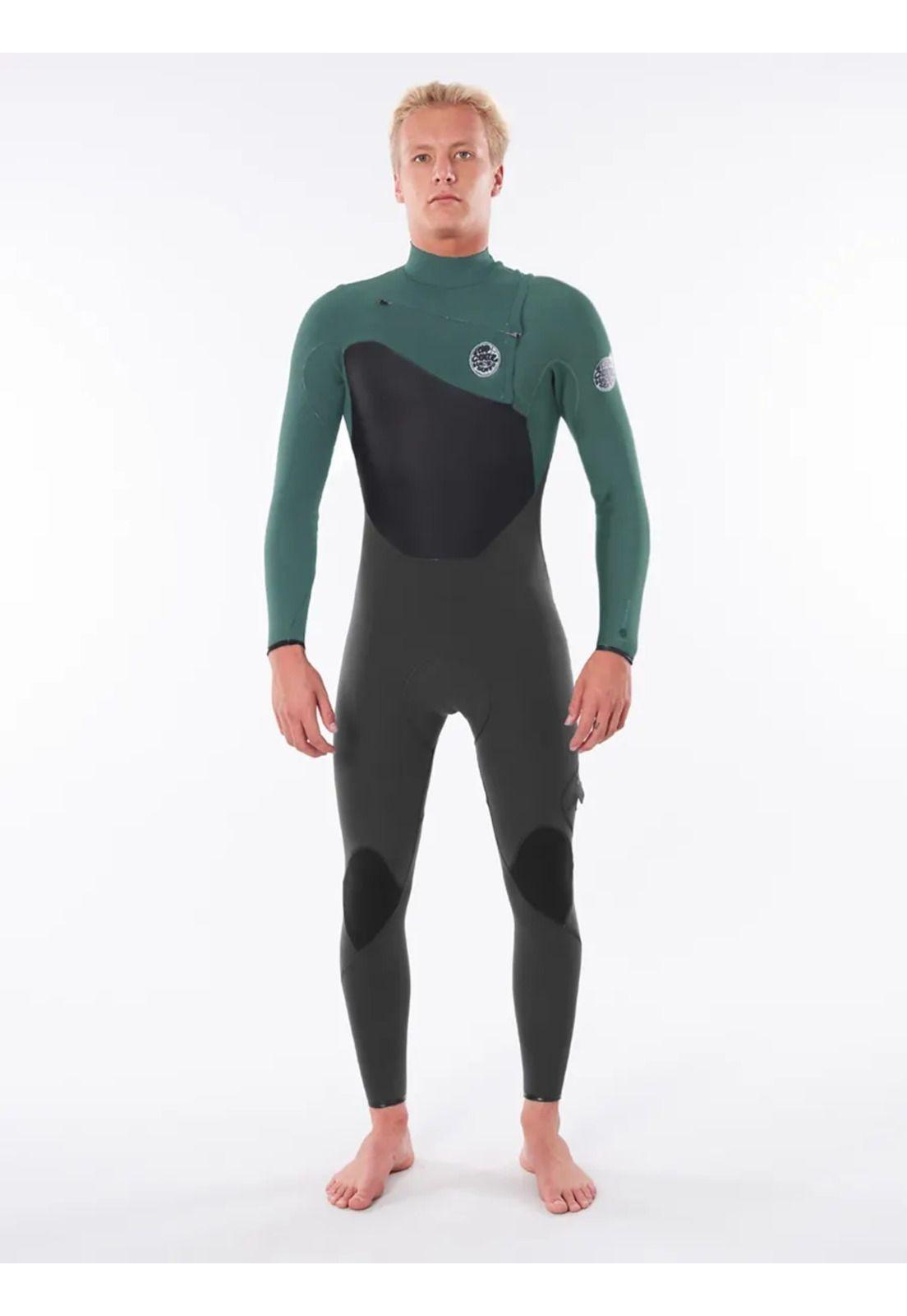 Traje de Agua FLASHBOMB 4/3 C/ZIP Hombre Verde Rip Curl-1