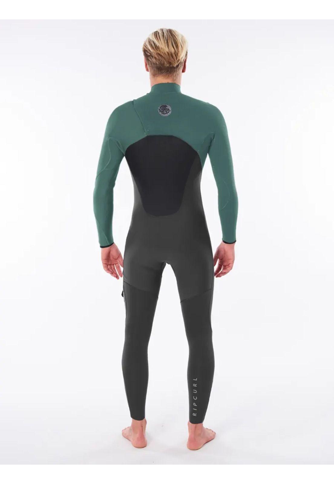 Traje de Agua FLASHBOMB 4/3 C/ZIP Hombre Verde Rip Curl-2