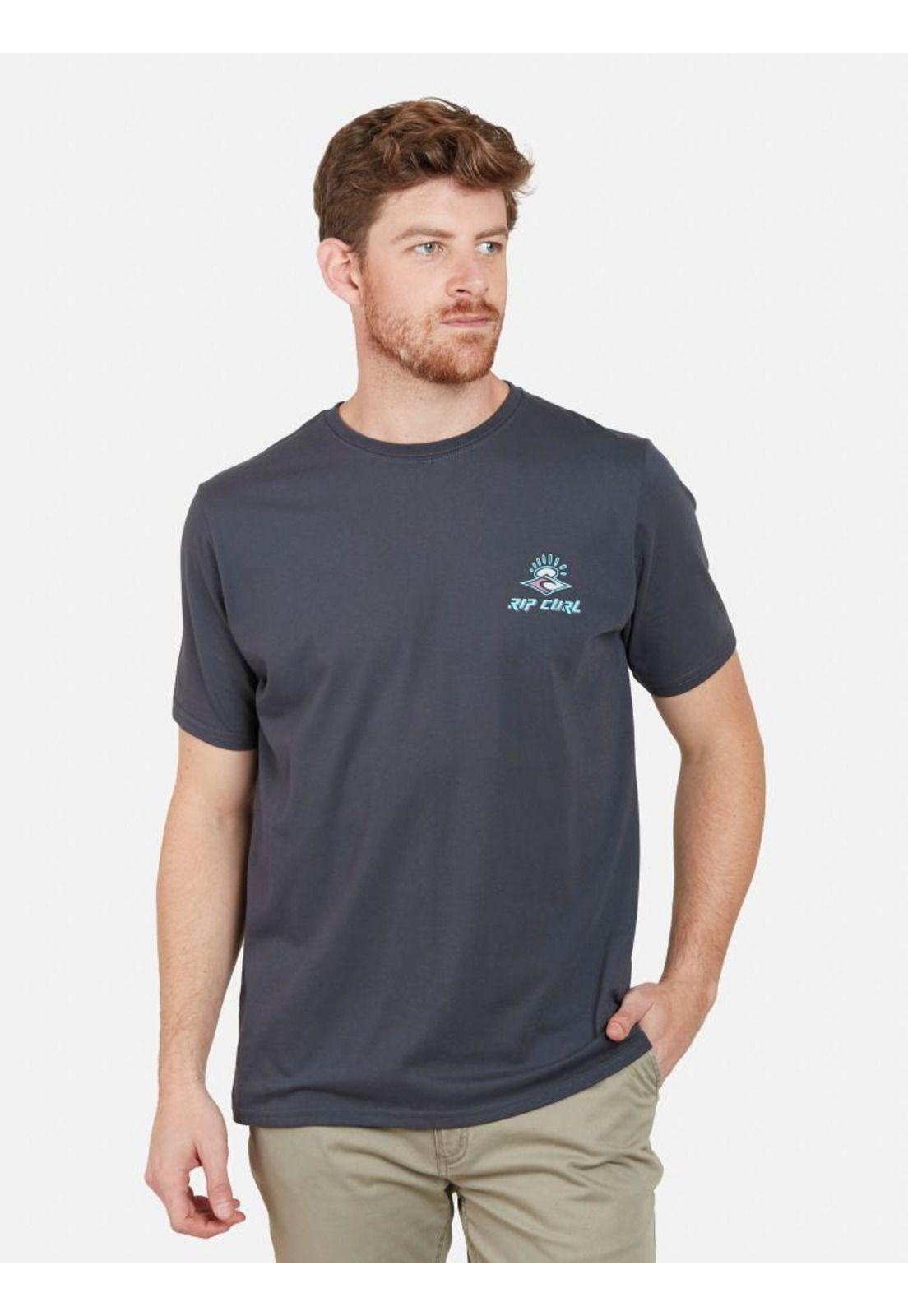 Polera 6P288 Hombre Gris Oscuro Rip Curl-0