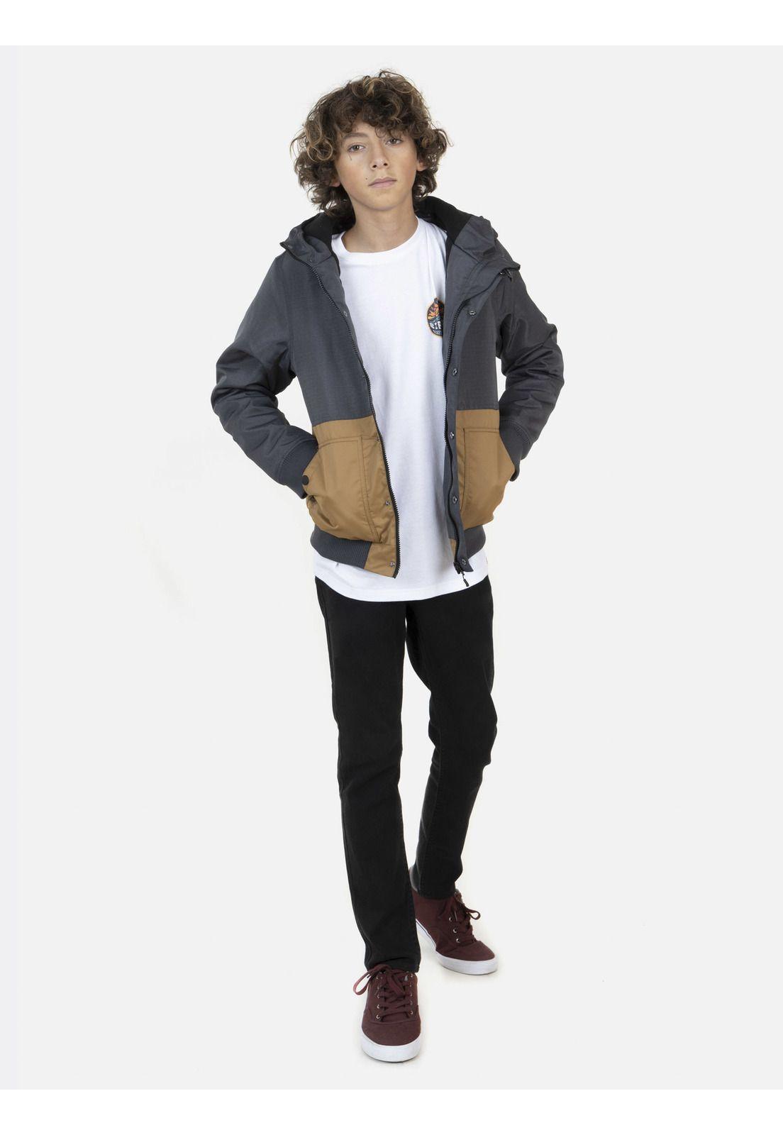 Casaca Juvenil CLASSIC BOMBER Gris Rip Curl-3