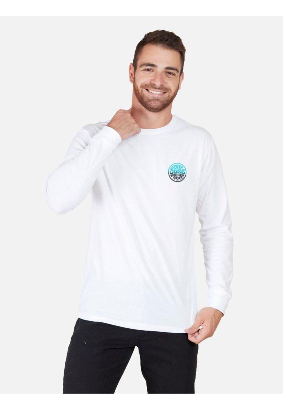Polera ML Cracked Hombre Blanco Rip Curl-0