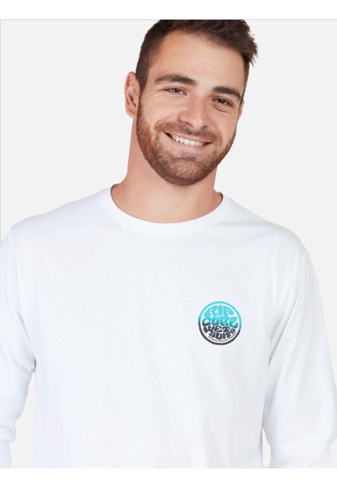 Polera ML Cracked Hombre Blanco Rip Curl-2