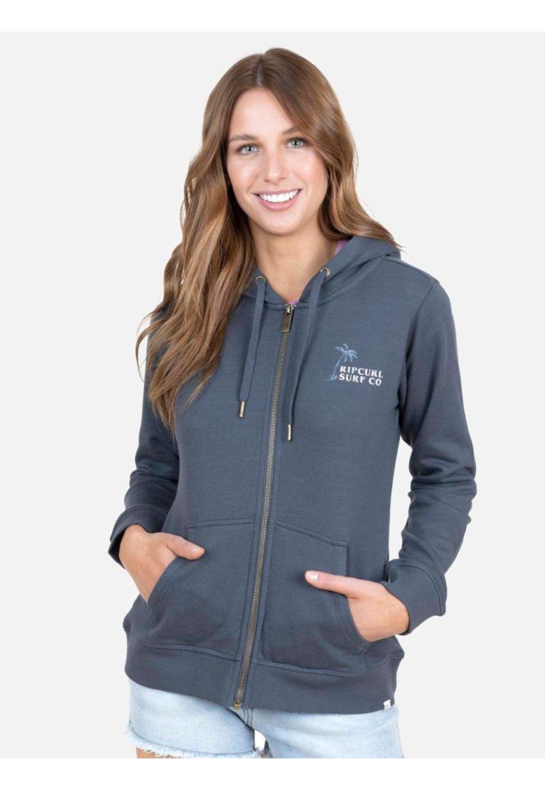 Poleron Mujer 6O222-WV22 Gris Oscuro Rip Curl-0