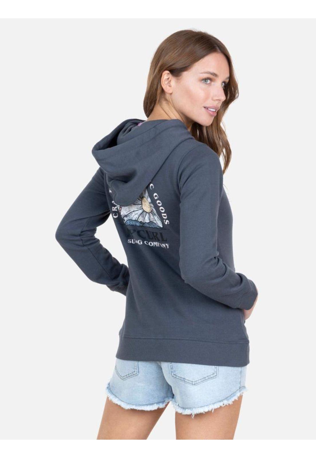 Poleron Mujer 6O222-WV22 Gris Oscuro Rip Curl-1