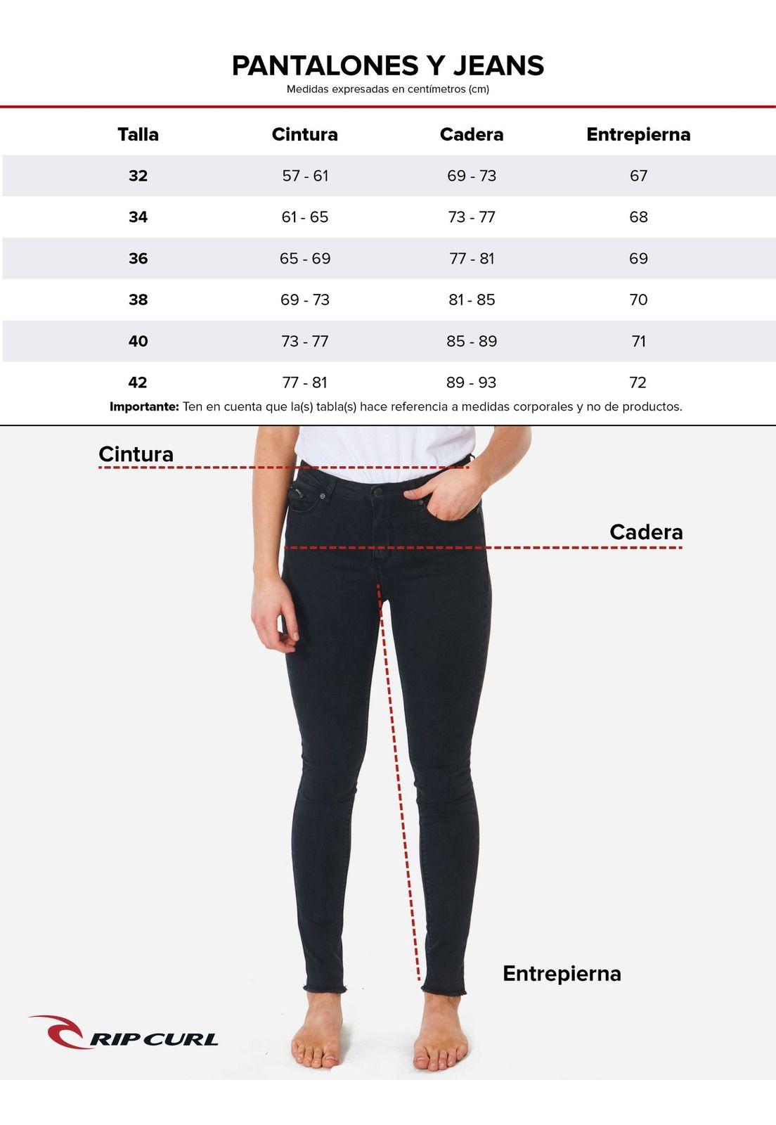 Pantalon Jeans Shell Azul Mujer Rip Curl-4