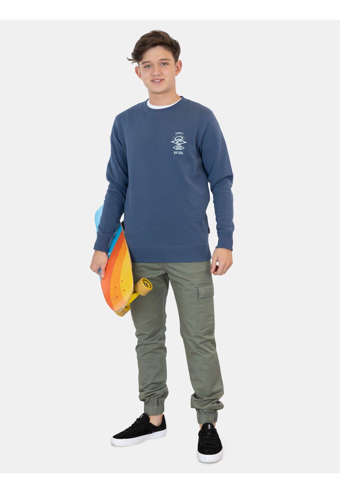 Poleron CR Stormy Azul Infantil Rip Curl-3